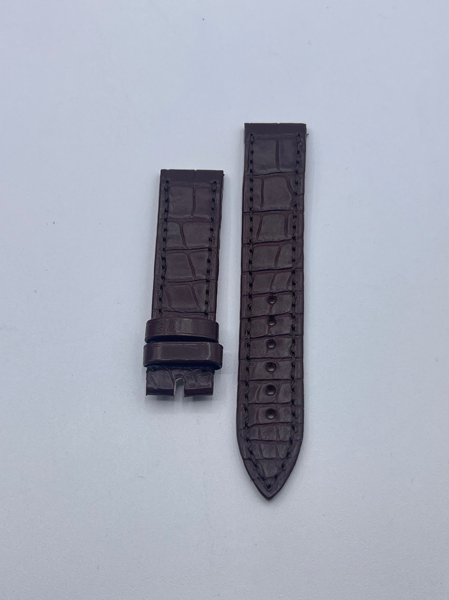Breguet Classique 9068 cinturino alligatore watch strap marrone brown 17/16mm