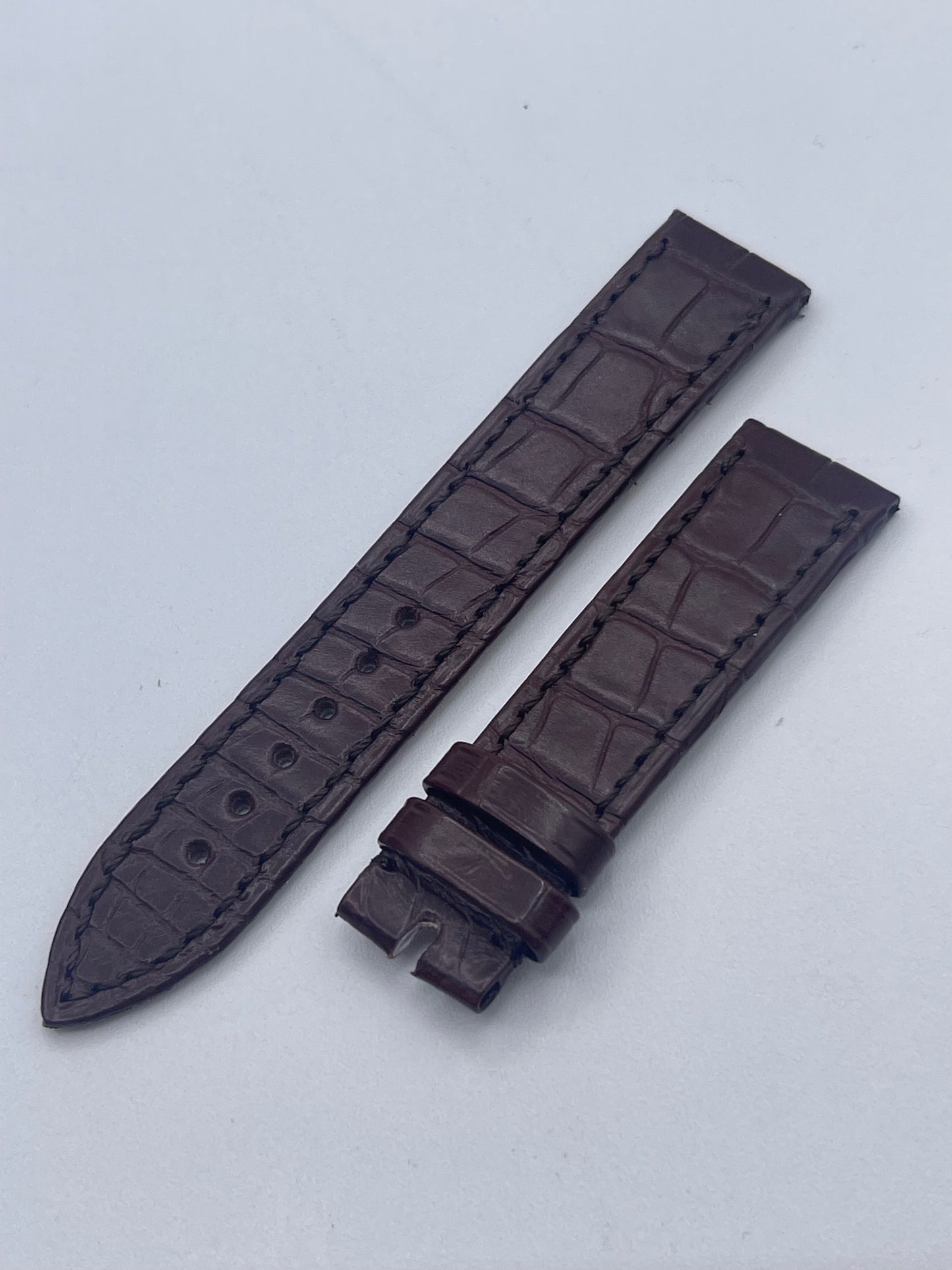 Breguet Classique 9068 cinturino alligatore watch strap marrone brown 17/16mm