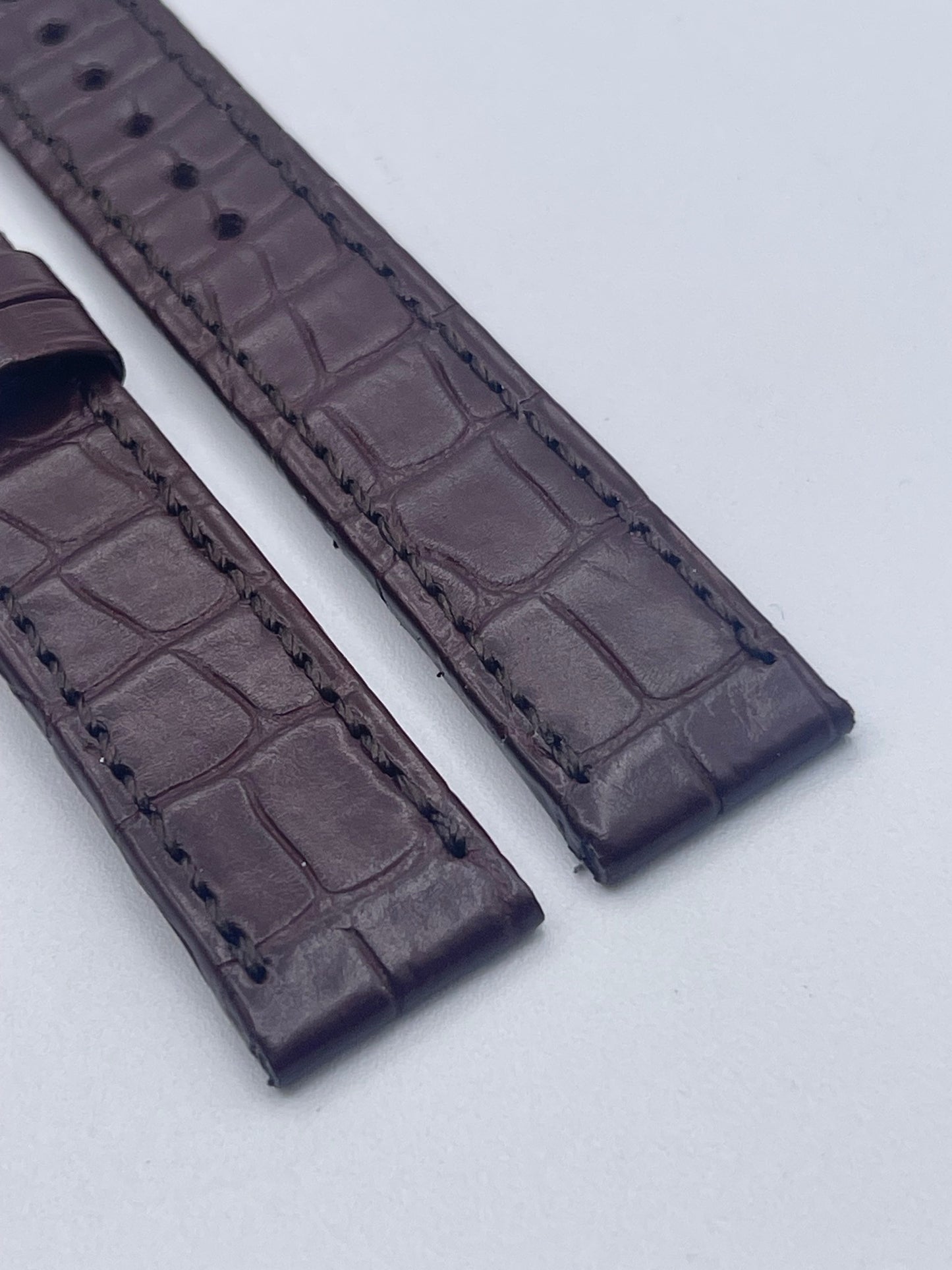 Breguet Classique 9068 cinturino alligatore watch strap marrone brown 17/16mm