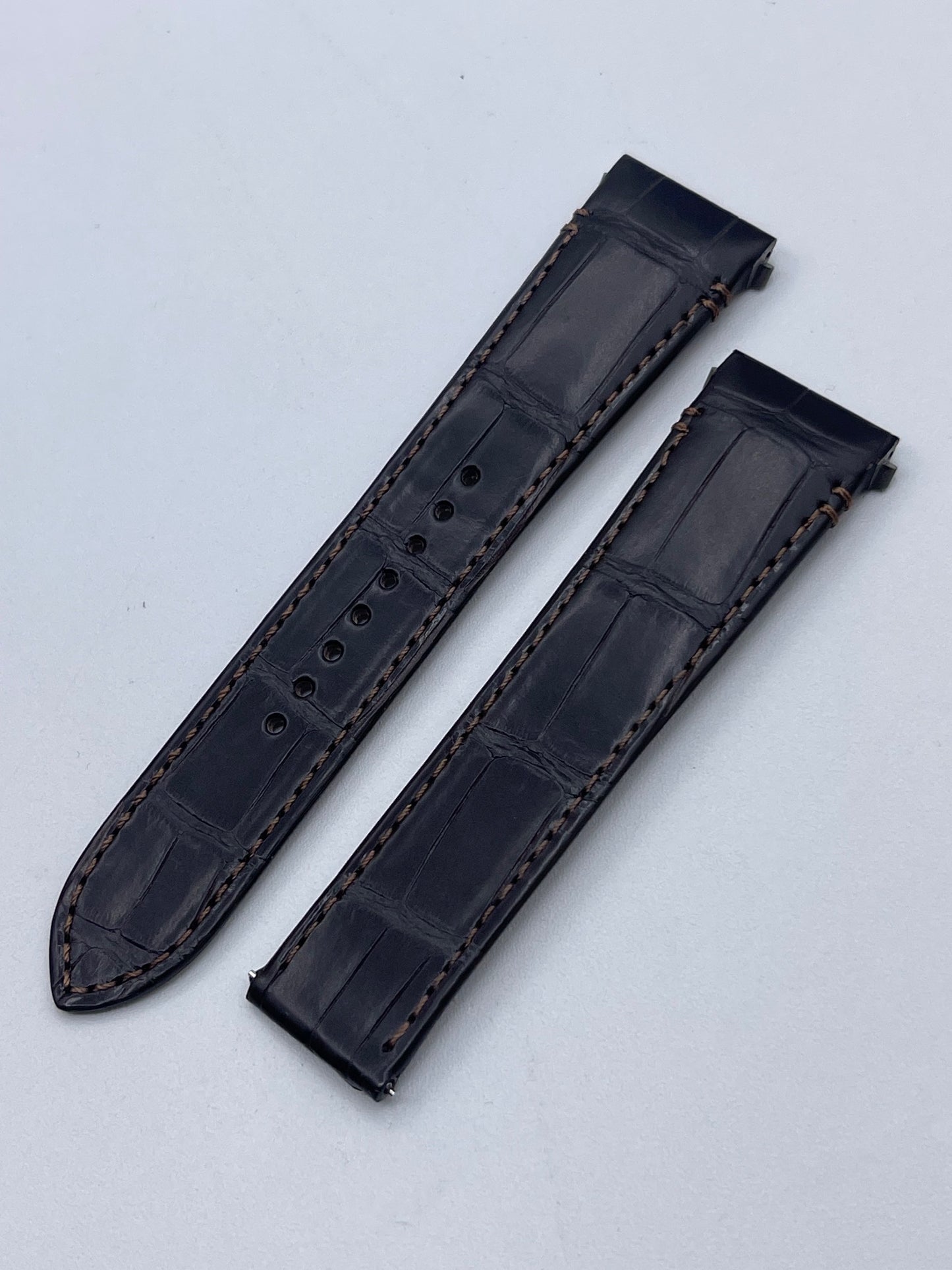 Cartier Santos cinturino orologio strap alligatore marrone KDAUKCCQ 21/18mm