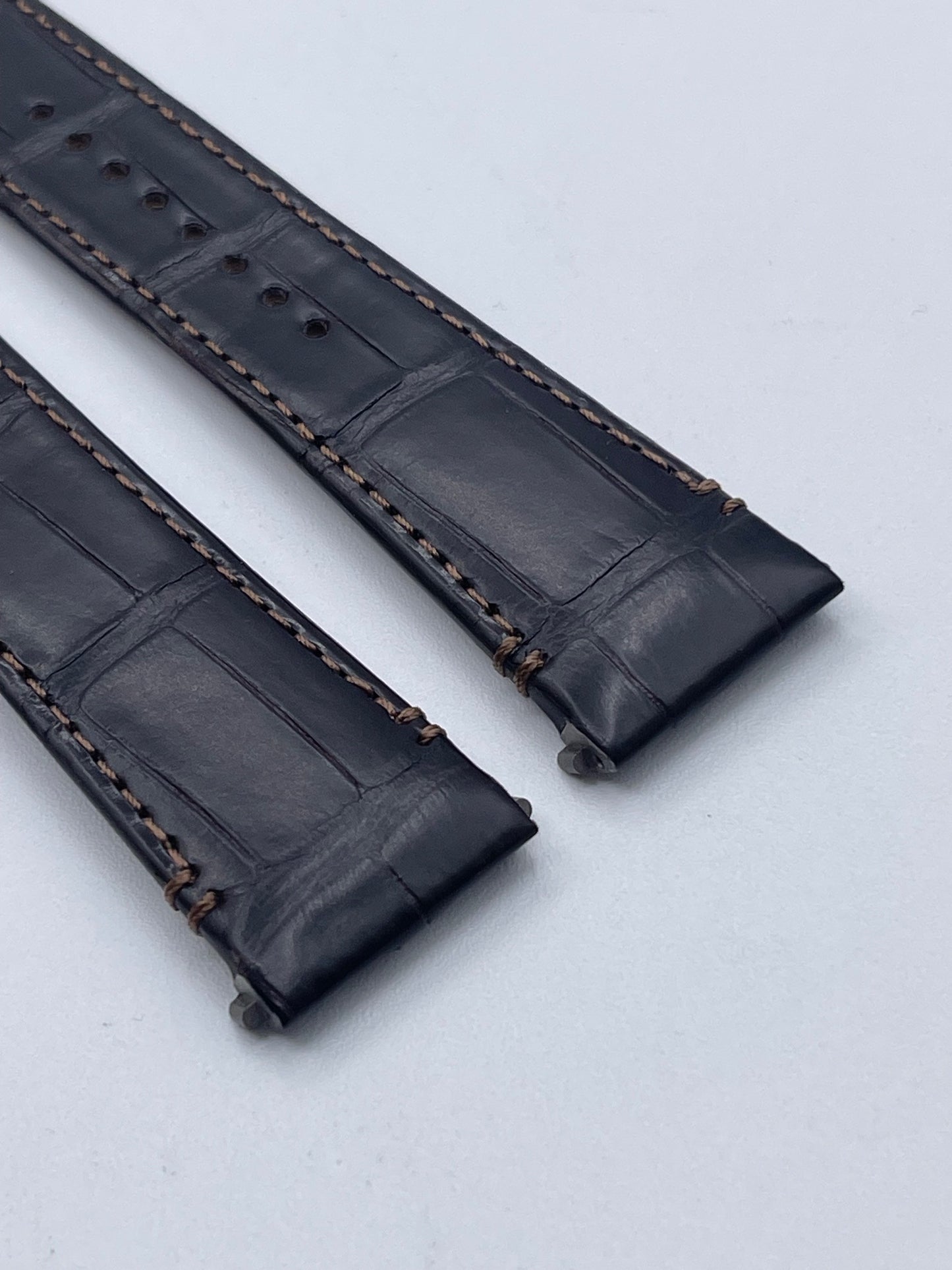 Cartier Santos cinturino orologio strap alligatore marrone KDAUKCCQ 21/18mm