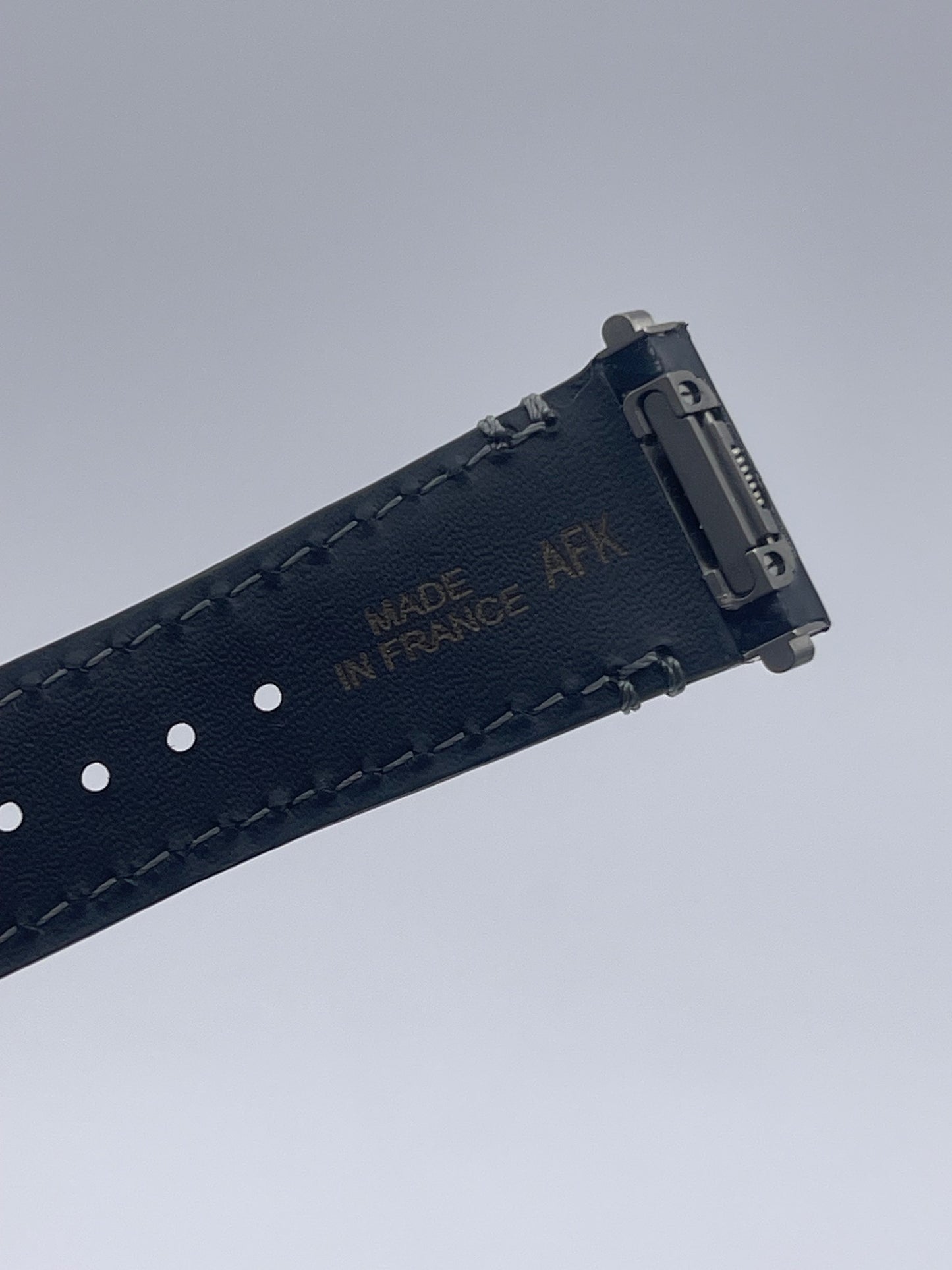 Cartier Santos cinturino orologio pelle alligatore nero black KDATYAKX 18.5/16mm