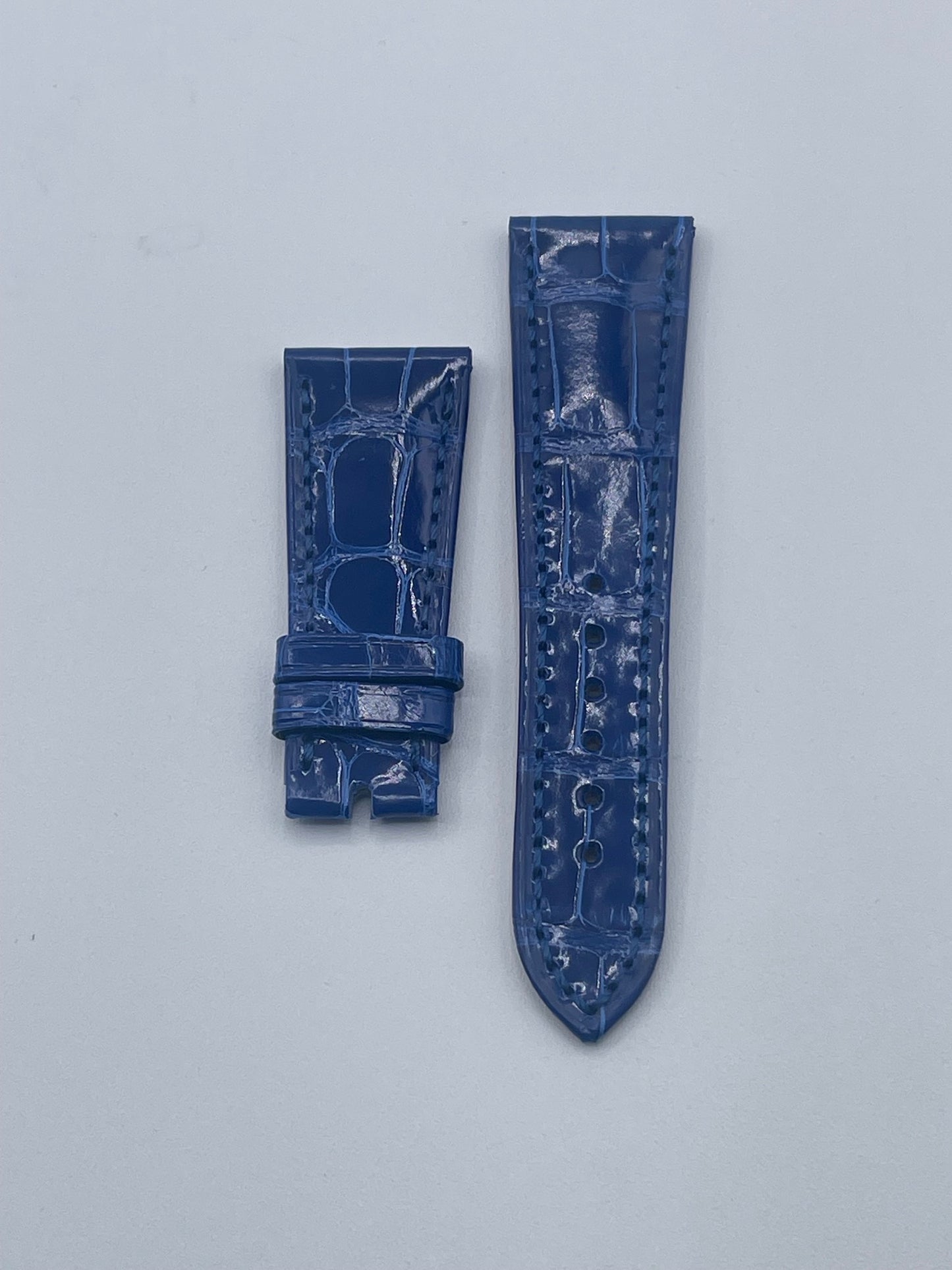Patek Philippe Calatrava blue leather strap 21/16mm for Brian