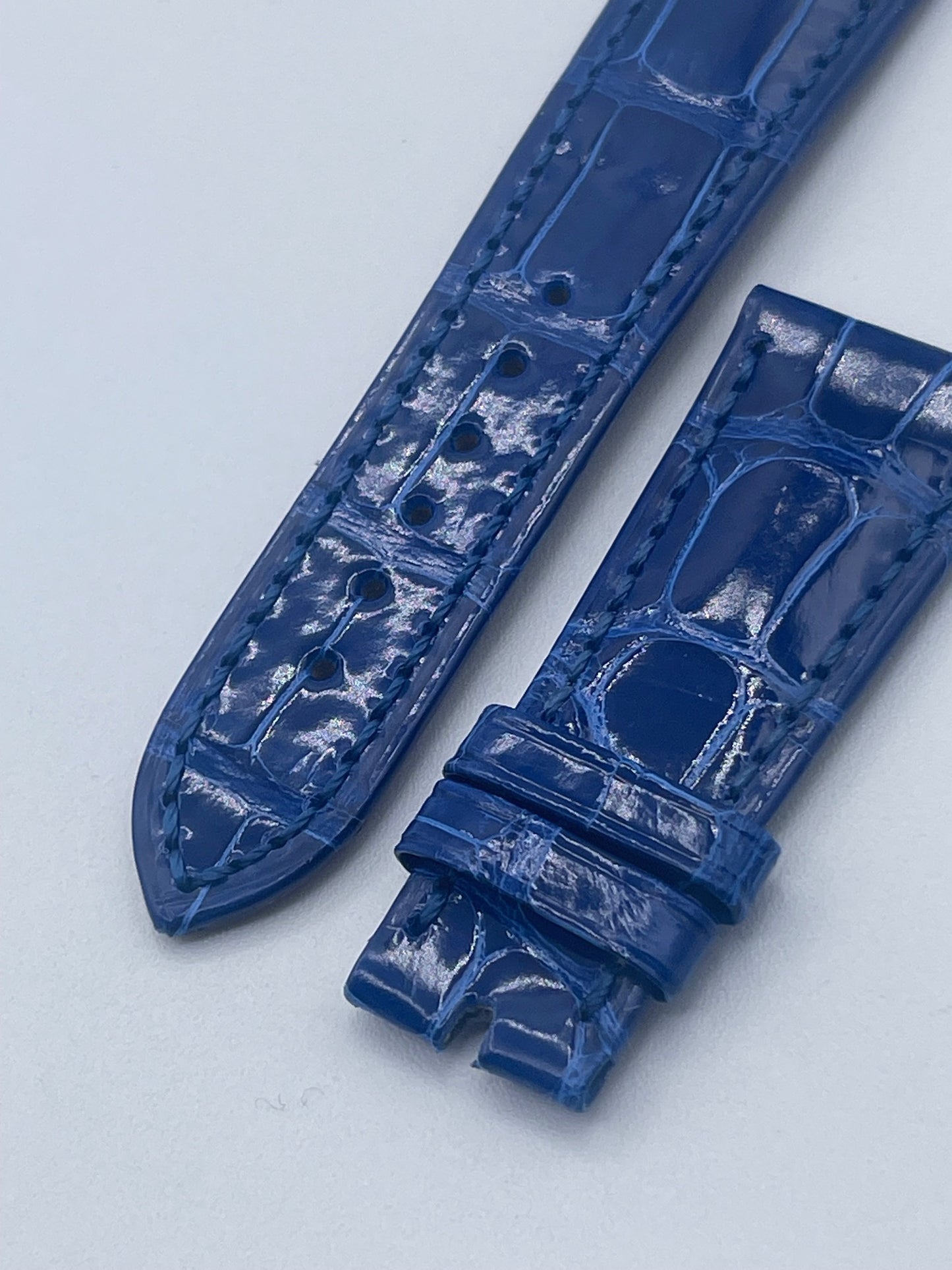 Patek Philippe Calatrava blue leather strap 21/16mm for Brian
