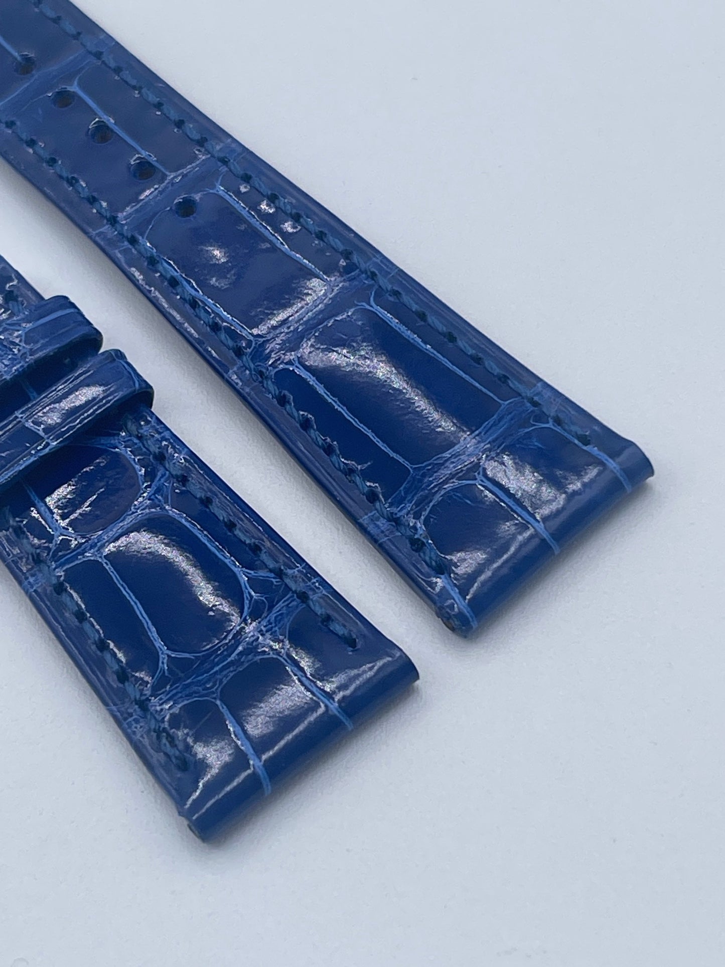 Patek Philippe Calatrava blue leather strap 21/16mm for Brian