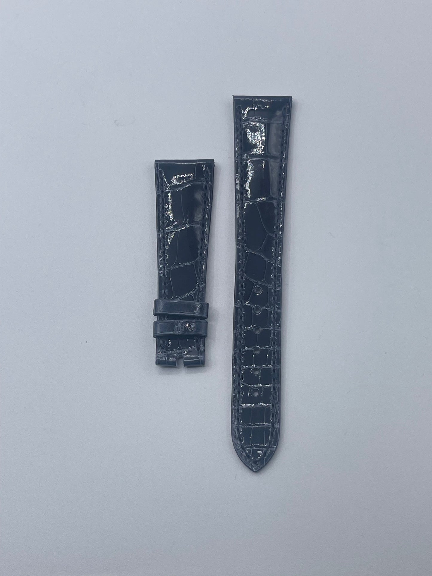 Patek Philippe cinturino alligatore blu marino alligator strap 21/16mm