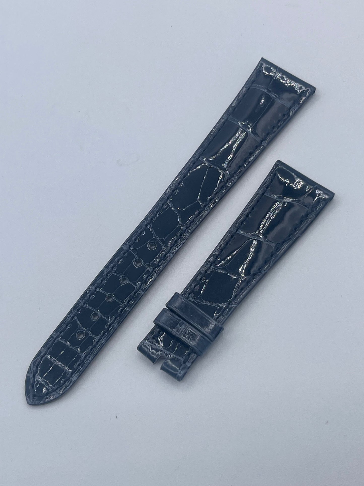 Patek Philippe cinturino alligatore blu marino alligator strap 21/16mm
