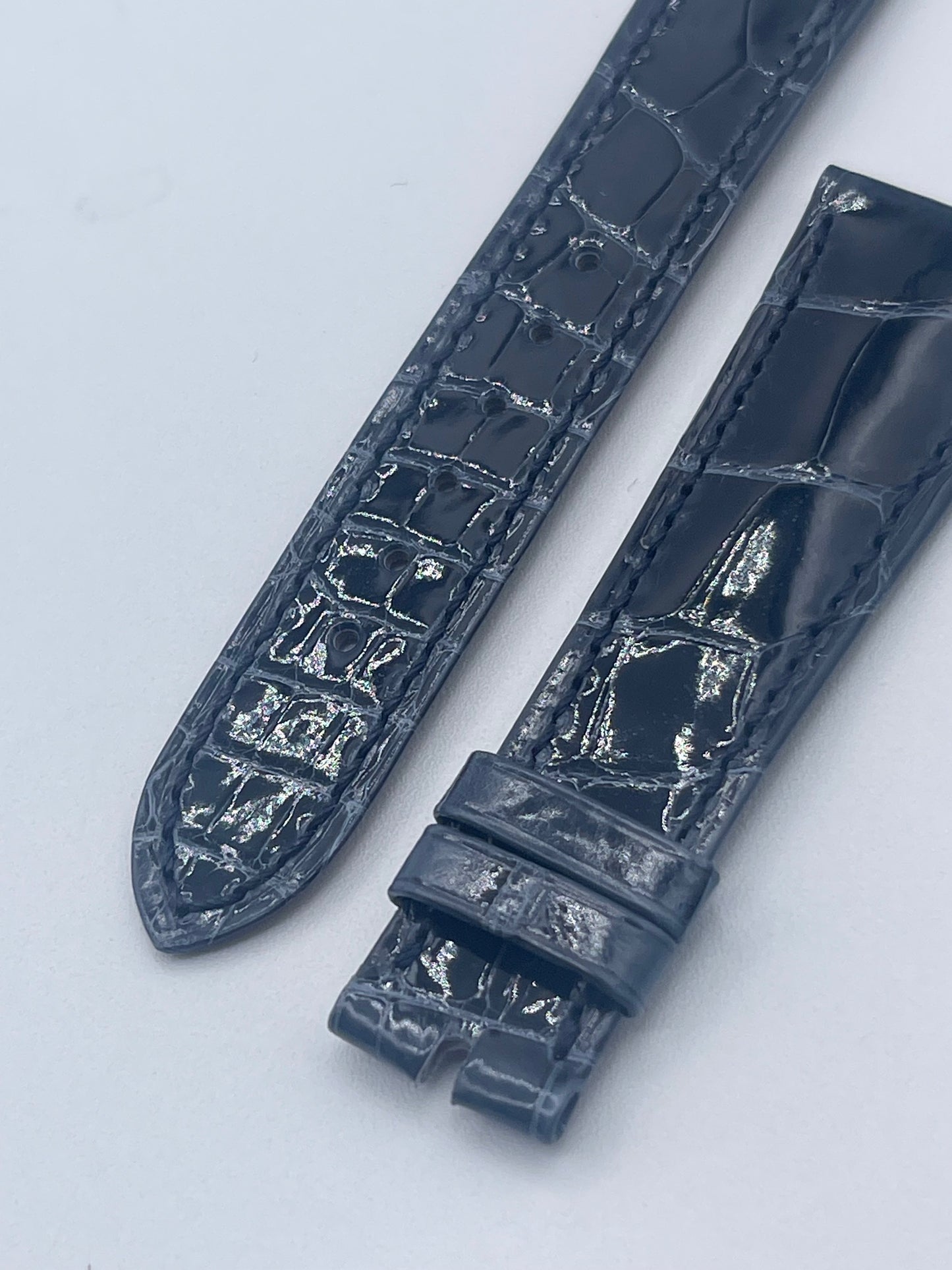 Patek Philippe cinturino alligatore blu marino alligator strap 21/16mm