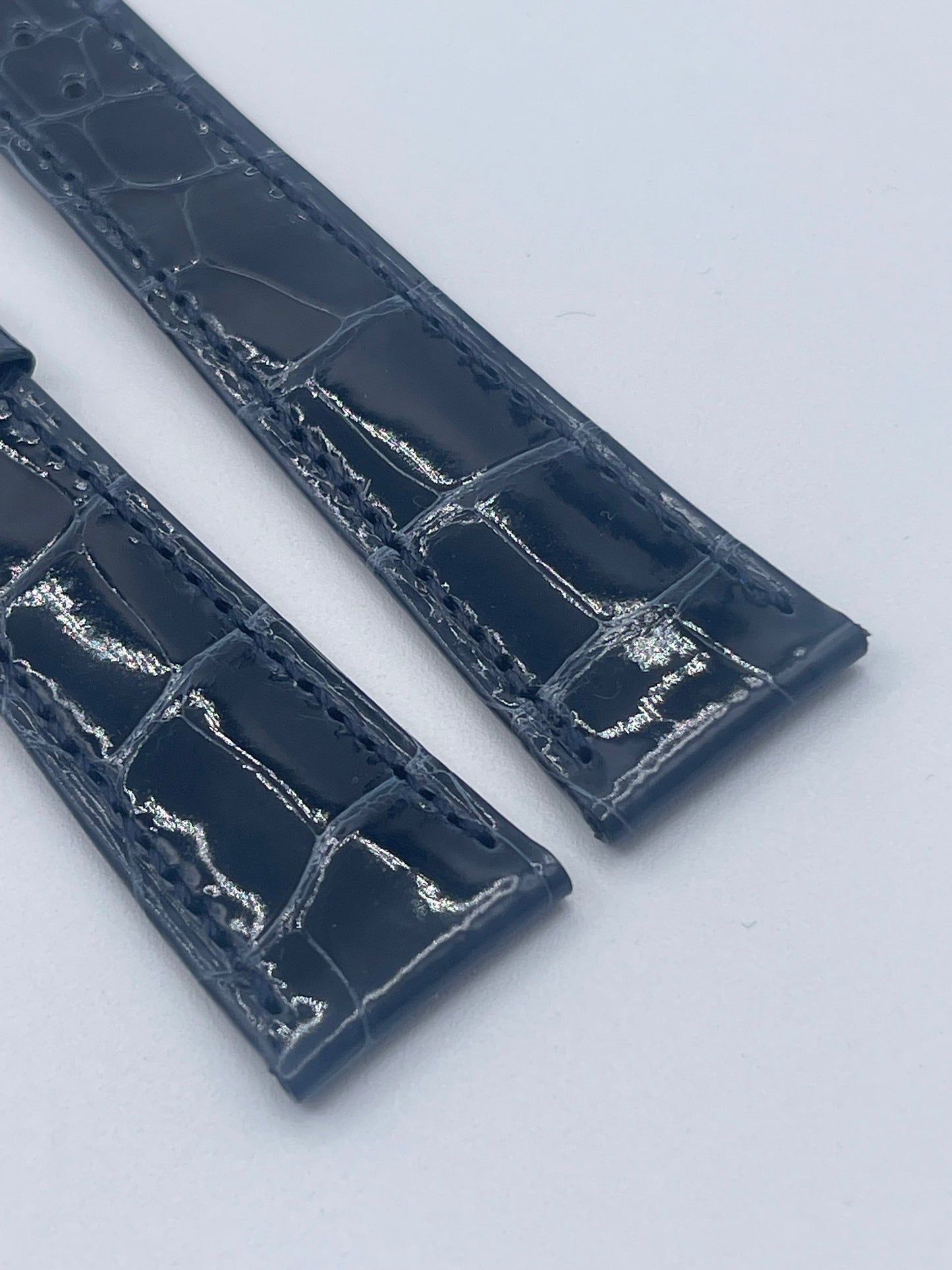 Patek Philippe cinturino alligatore blu marino alligator strap 21/16mm