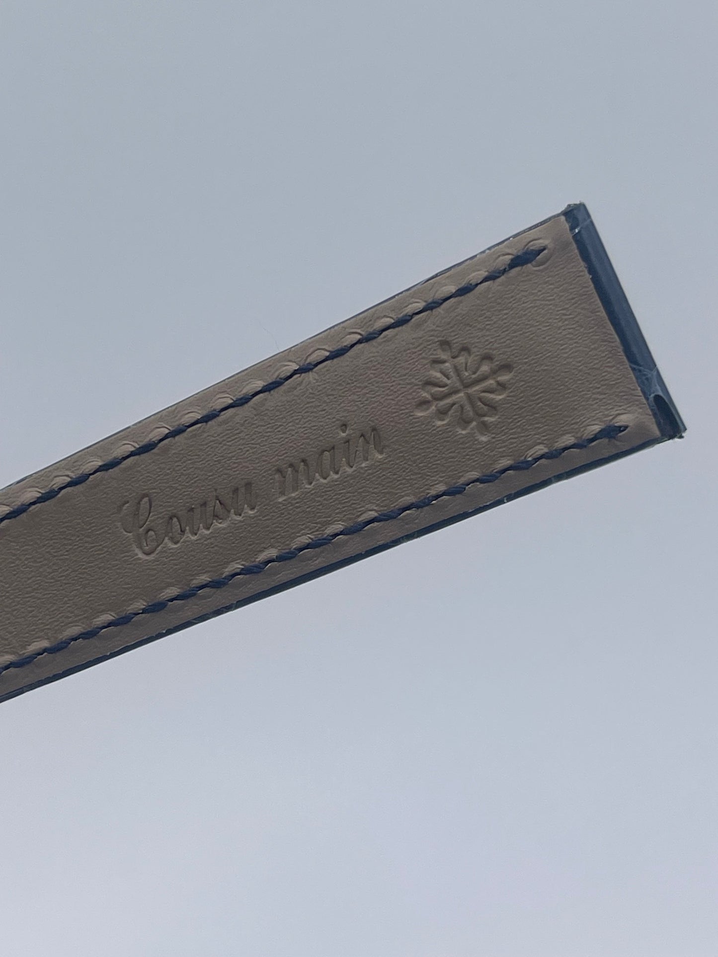 Patek Philippe cinturino alligatore blu marino alligator strap 21/16mm