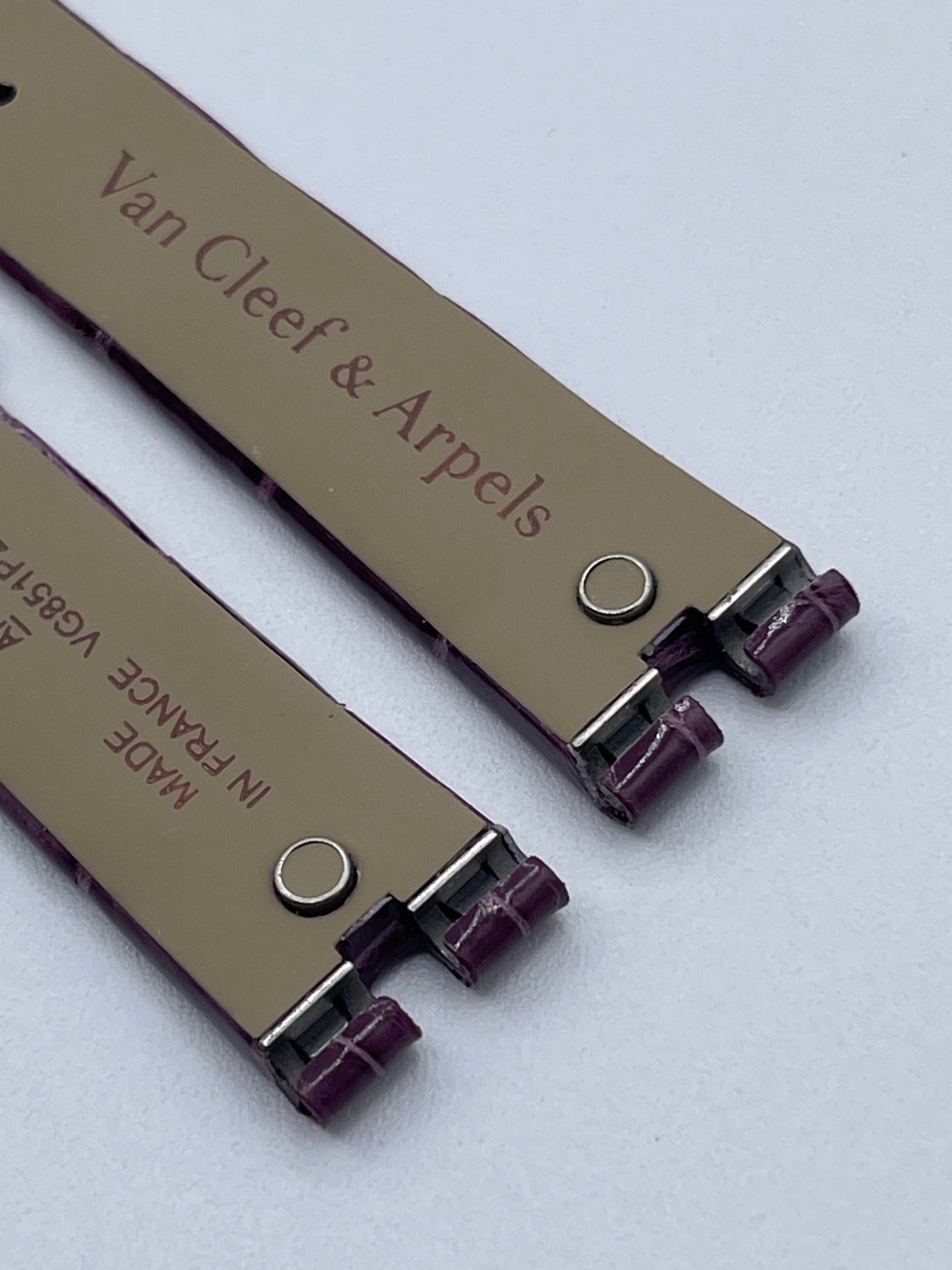 Van Cleef & Arpels Mini Féerie cinturino orologio viola purple watch strap 16/14mm