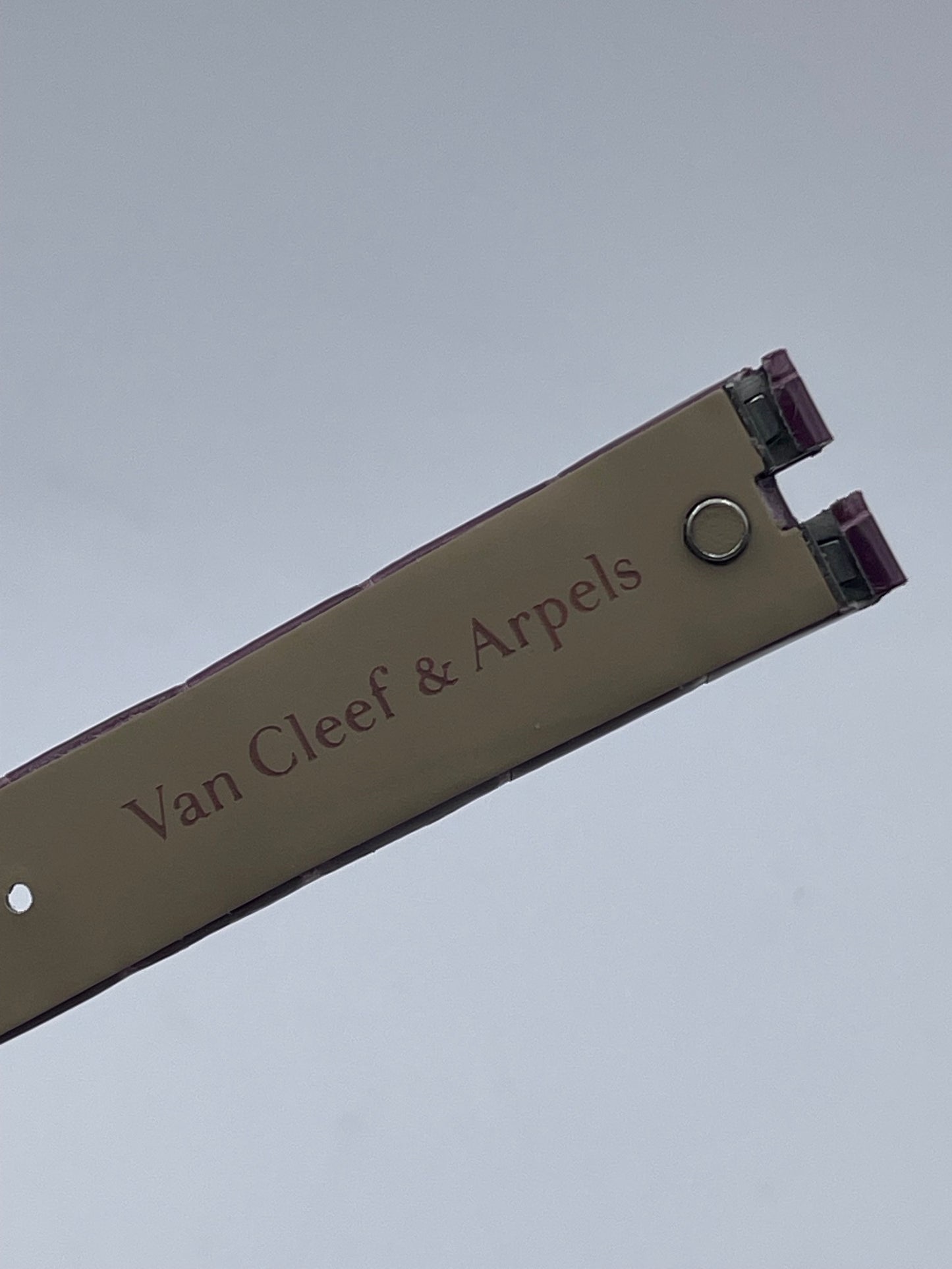 Van Cleef & Arpels Mini Féerie cinturino orologio viola purple watch strap 16/14mm