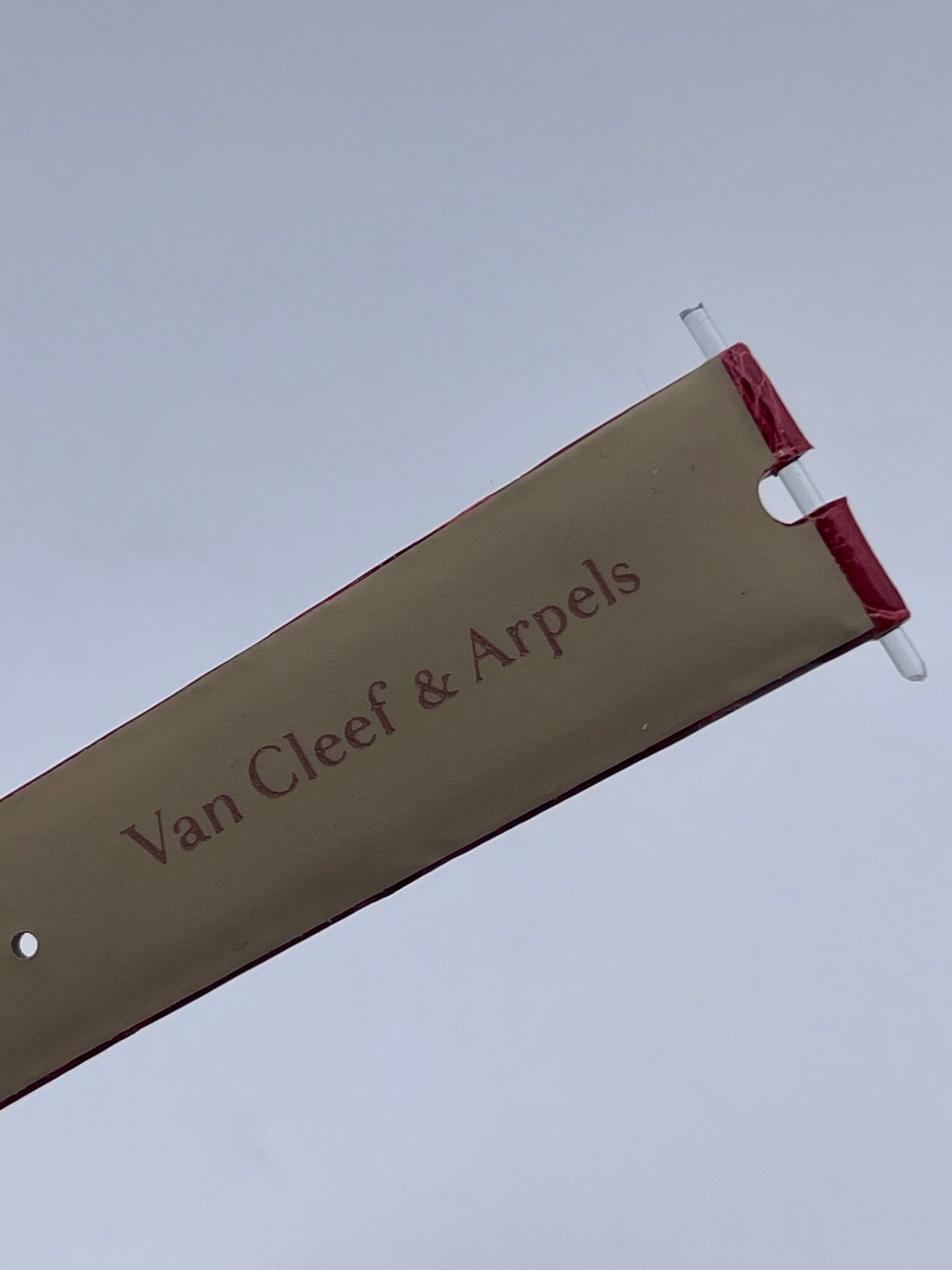 Van Cleef & Arpels Pierre Arpels 38mm cinturino orologio rosso red strap 19/16
