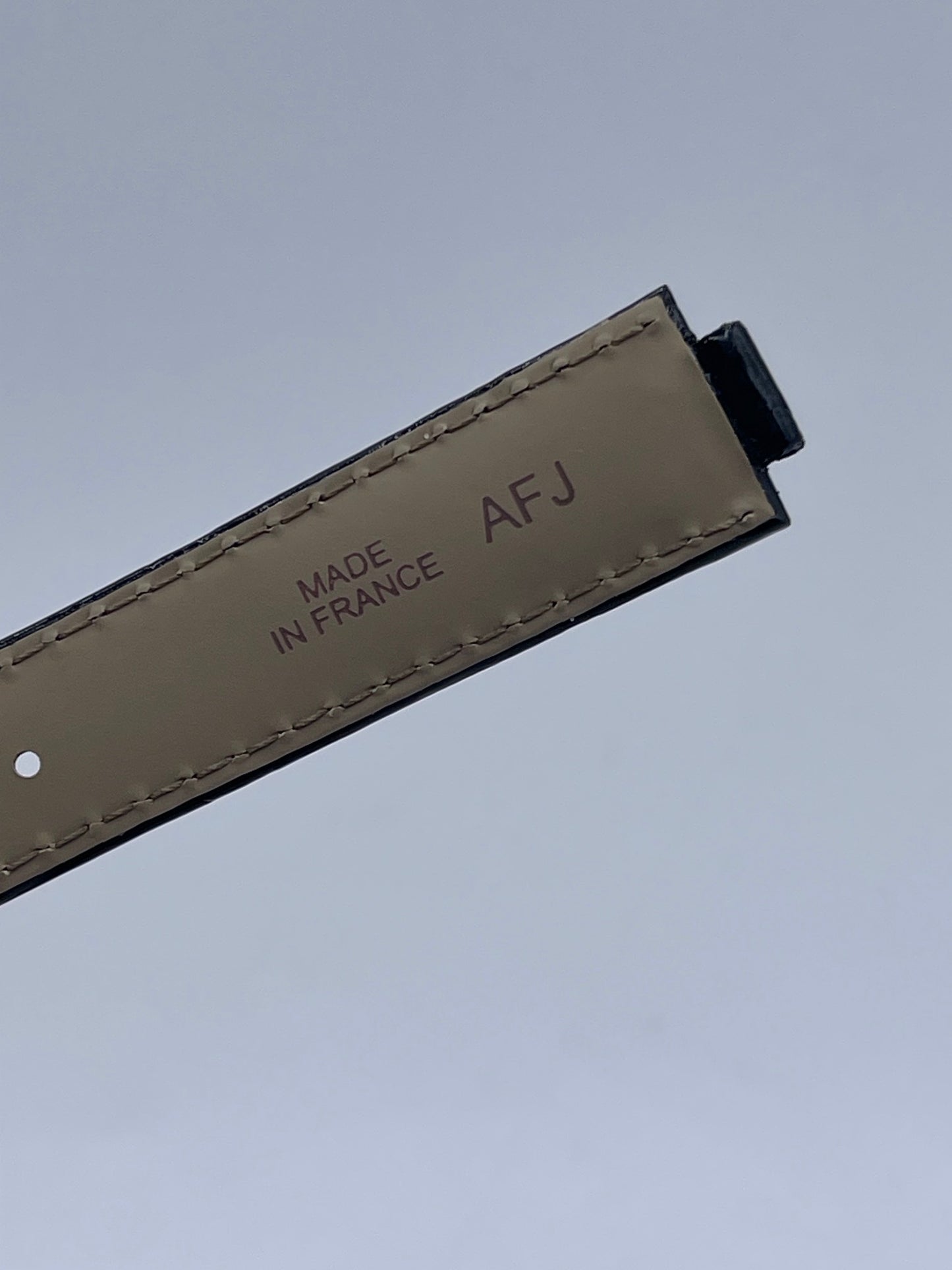 Cartier Ballon Bleu cinturino orologio pelle alligatore nero KD4NA037 16/14mm