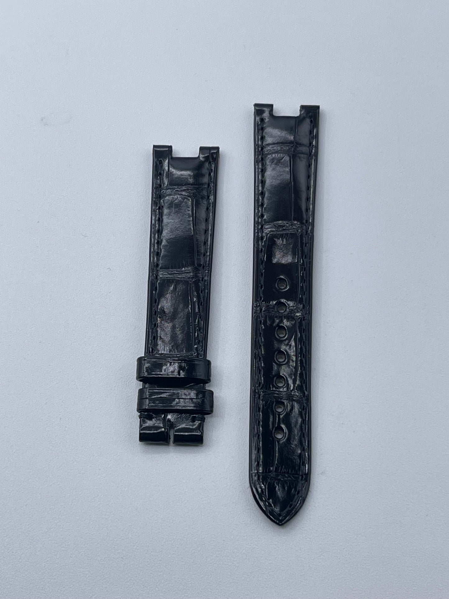 Cartier Panthere cinturino orologio pelle alligatore nero KD7PA037 16/14mm