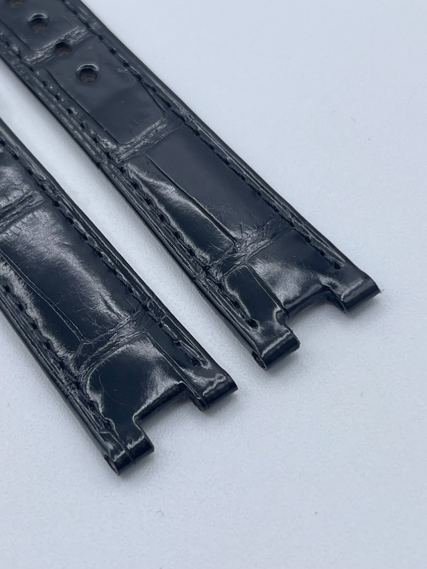 Cartier Panthere cinturino orologio pelle alligatore nero KD7PA037 16/14mm