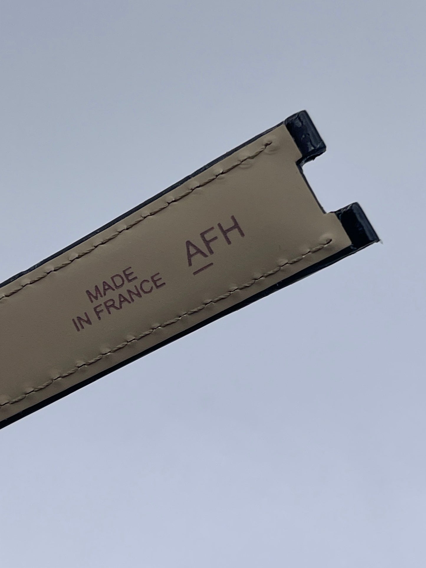 Cartier Panthere cinturino orologio pelle alligatore nero KD7PA037 16/14mm