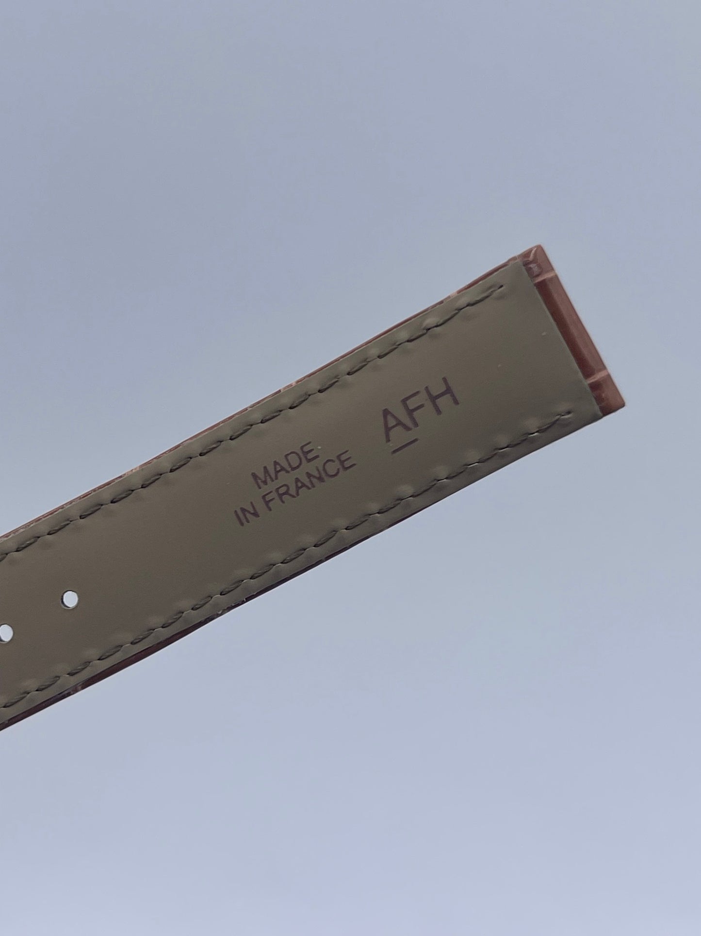 Cartier Tank cinturino orologio pelle alligatore marrone ref. KDB2AN58 15/14mm