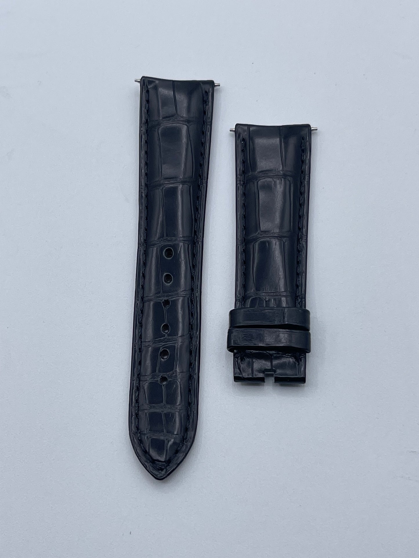 Van Cleef & Arpels Midnight cinturino orologio nero black strap 20/18mm