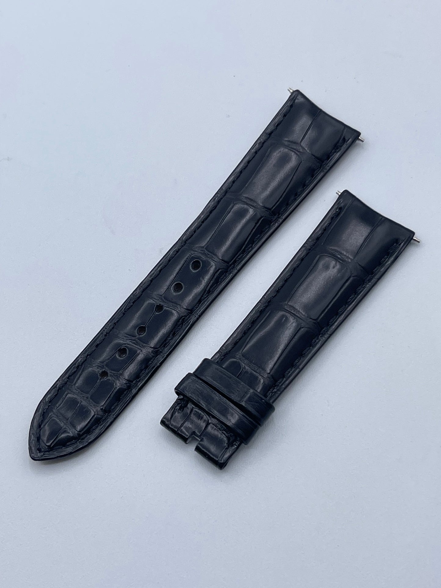 Van Cleef & Arpels Midnight cinturino orologio nero black strap 20/18mm
