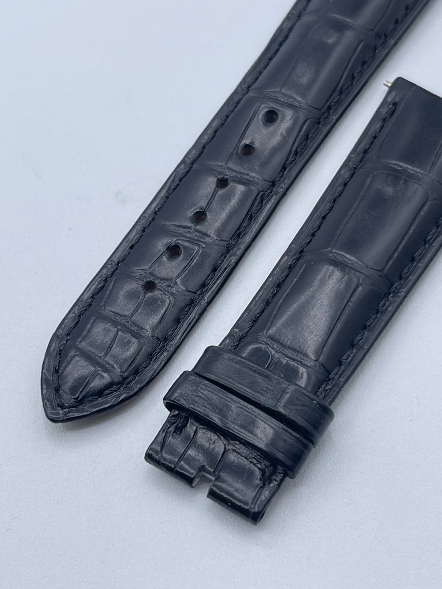 Van Cleef & Arpels Midnight cinturino orologio nero black strap 20/18mm