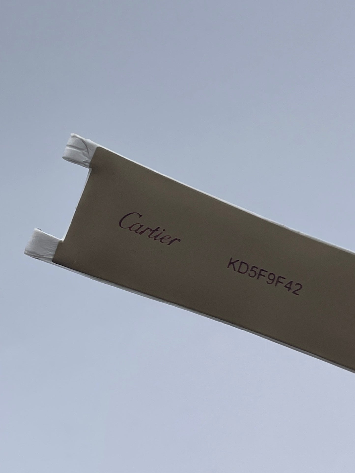 Cartier Envol d'un Phoenix cinturino orologio alligatore white strap 20/18mm