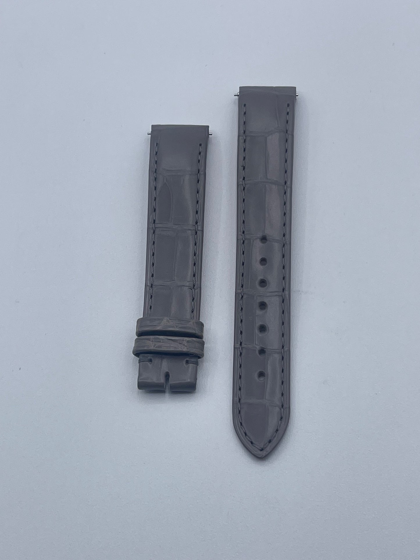 Cartier Santos Dumont cinturino alligatore grigio grey KDB2AALG 15/14mm