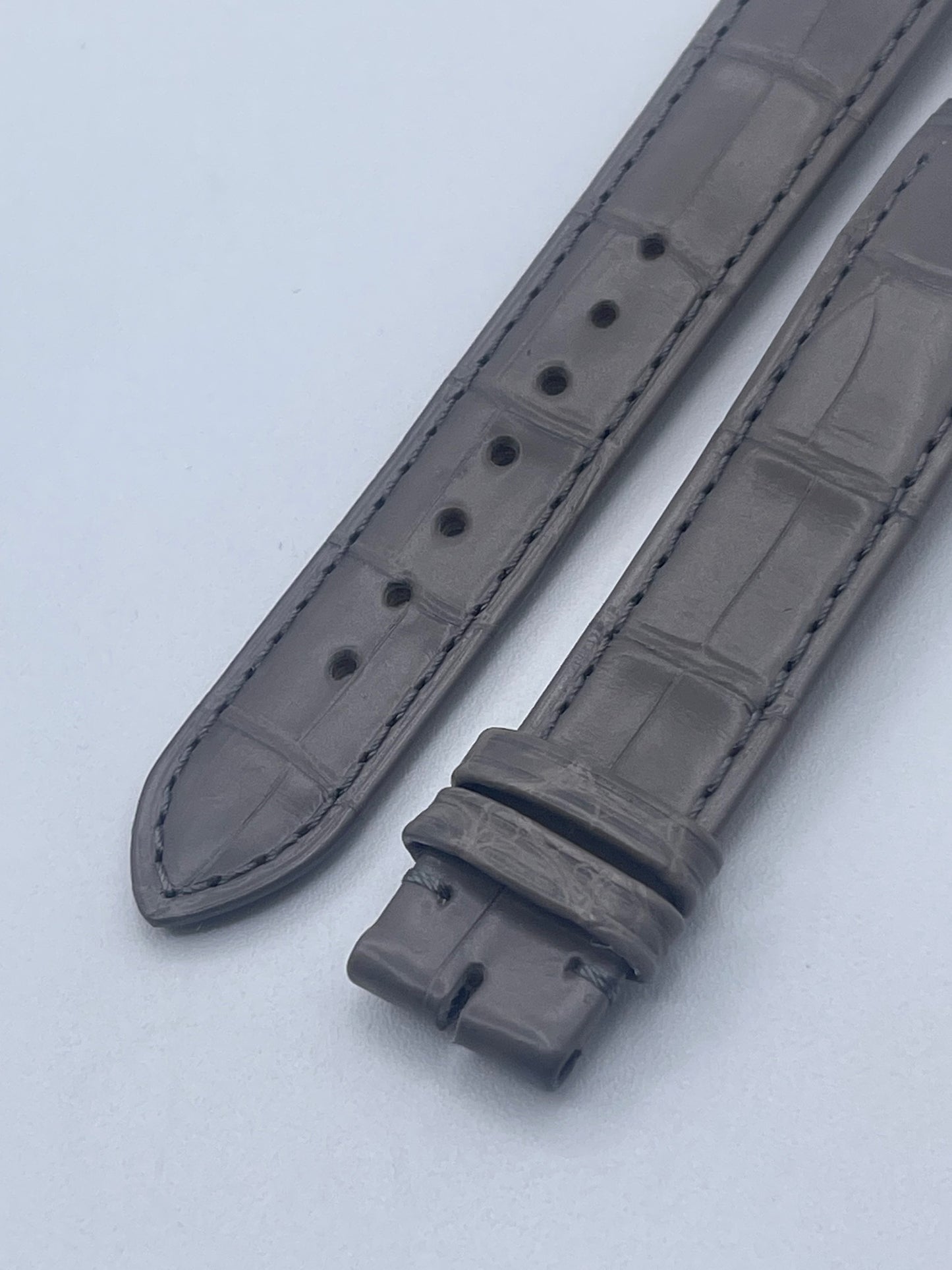 Cartier Santos Dumont cinturino alligatore grigio grey KDB2AALG 15/14mm