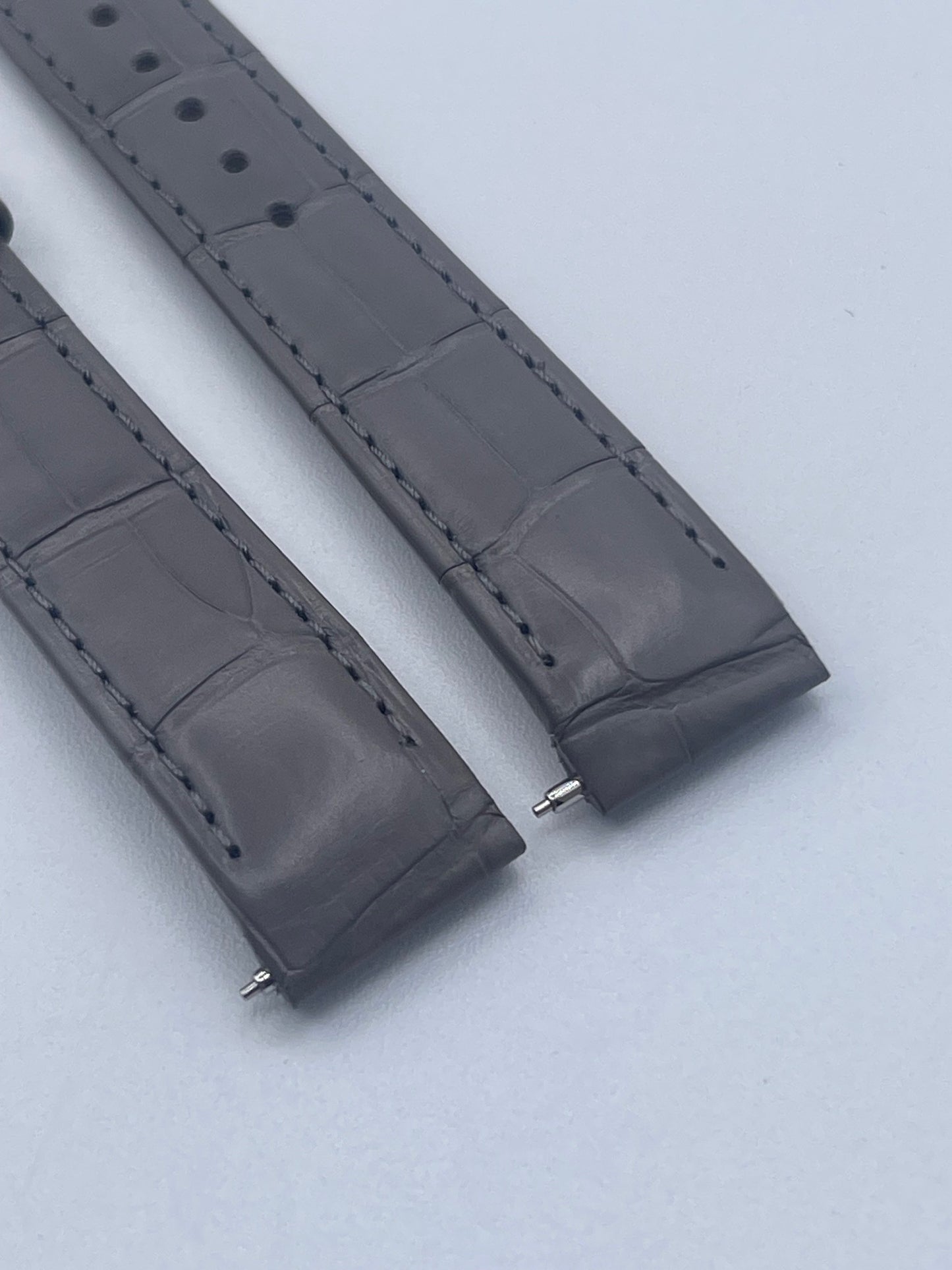 Cartier Santos Dumont cinturino alligatore grigio grey KDB2AALG 15/14mm