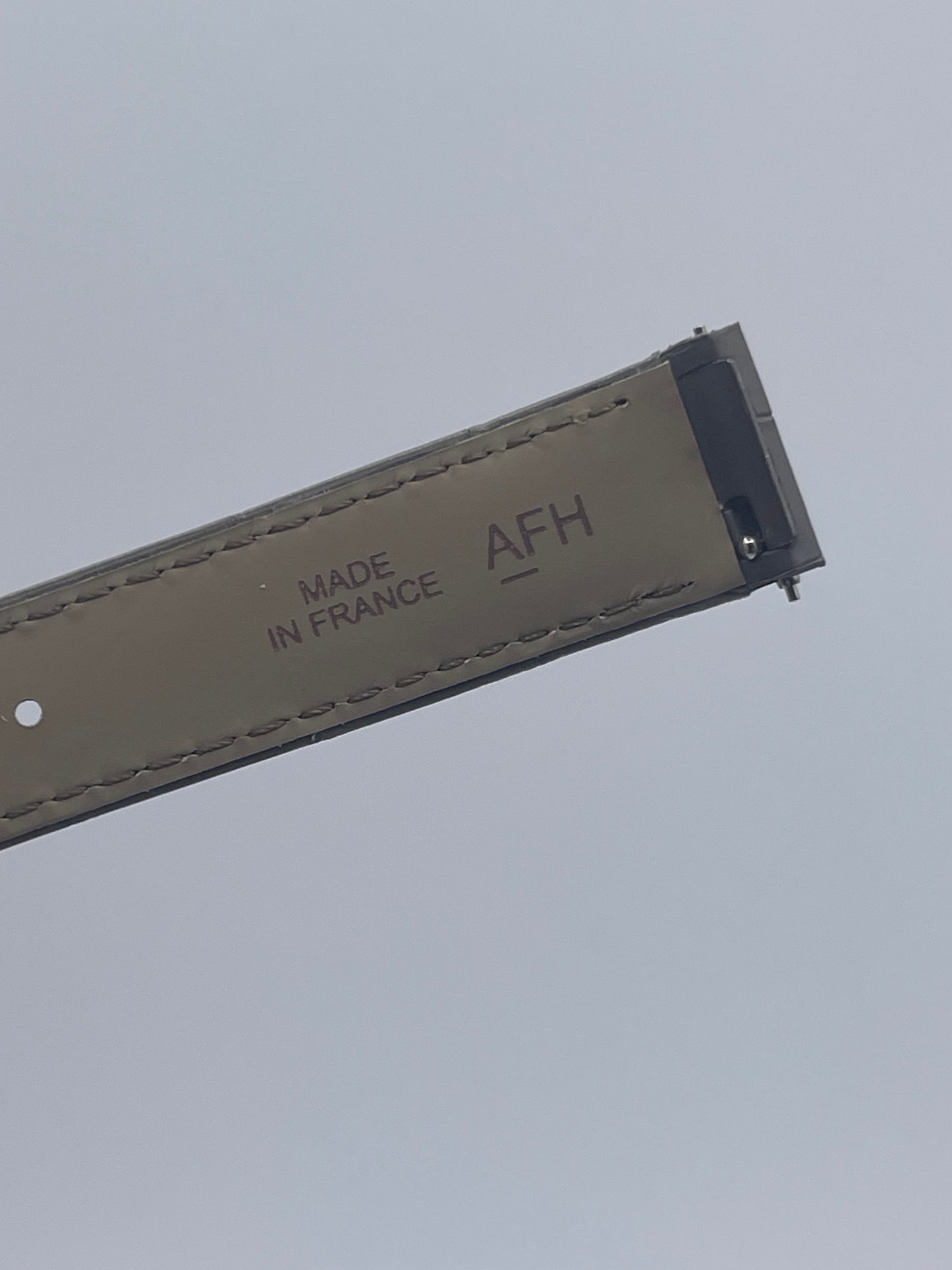 Cartier Santos Dumont cinturino alligatore grigio grey KDB2AALG 15/14mm