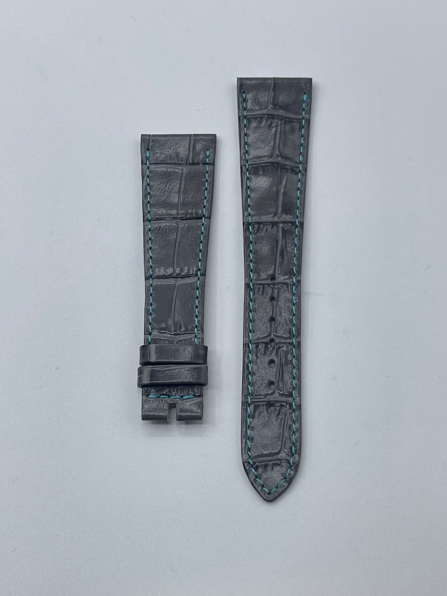 Patek Philippe cinturino alligatore grigio grey alligator strap 22/16mm
