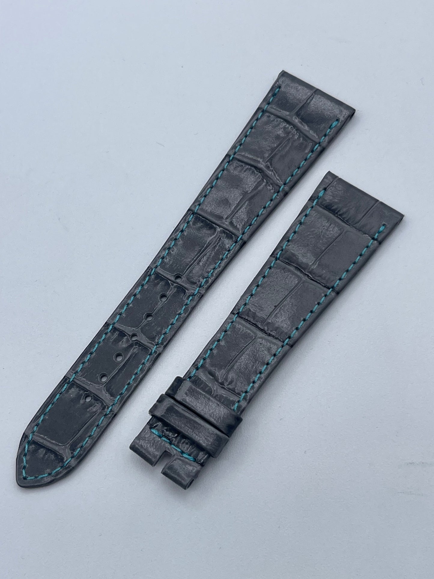 Patek Philippe cinturino alligatore grigio grey alligator strap 22/16mm