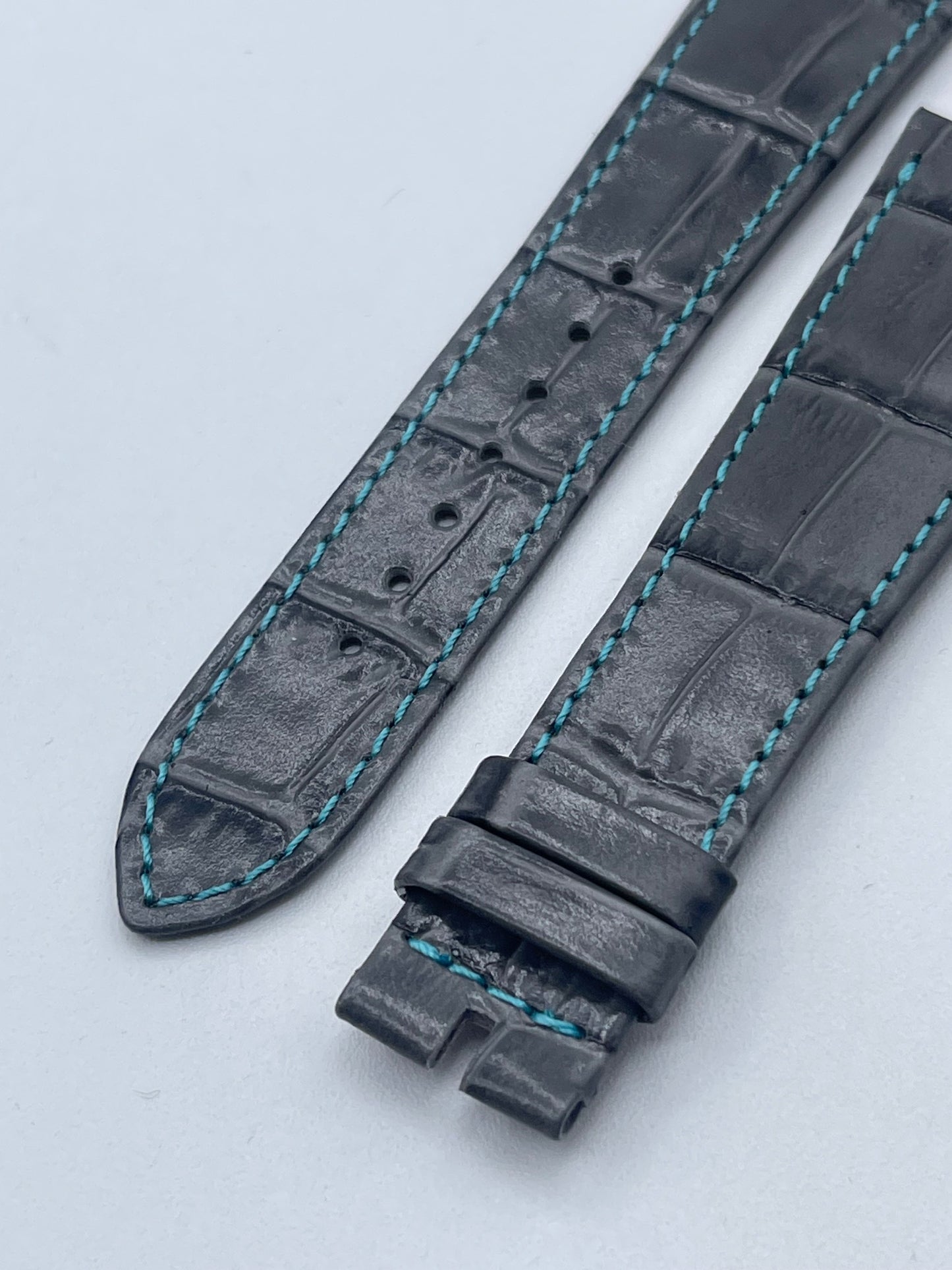 Patek Philippe cinturino alligatore grigio grey alligator strap 22/16mm