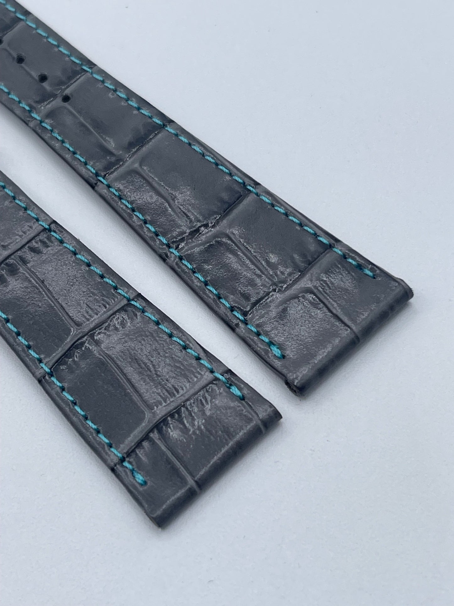 Patek Philippe cinturino alligatore grigio grey alligator strap 22/16mm