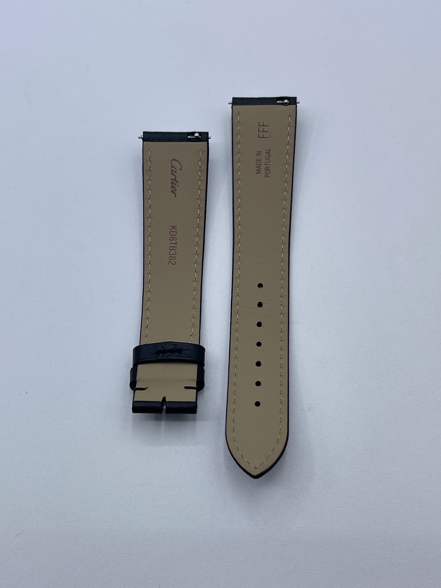 Cartier Tank cinturino vitello nero black KD8TB382 19/16mm