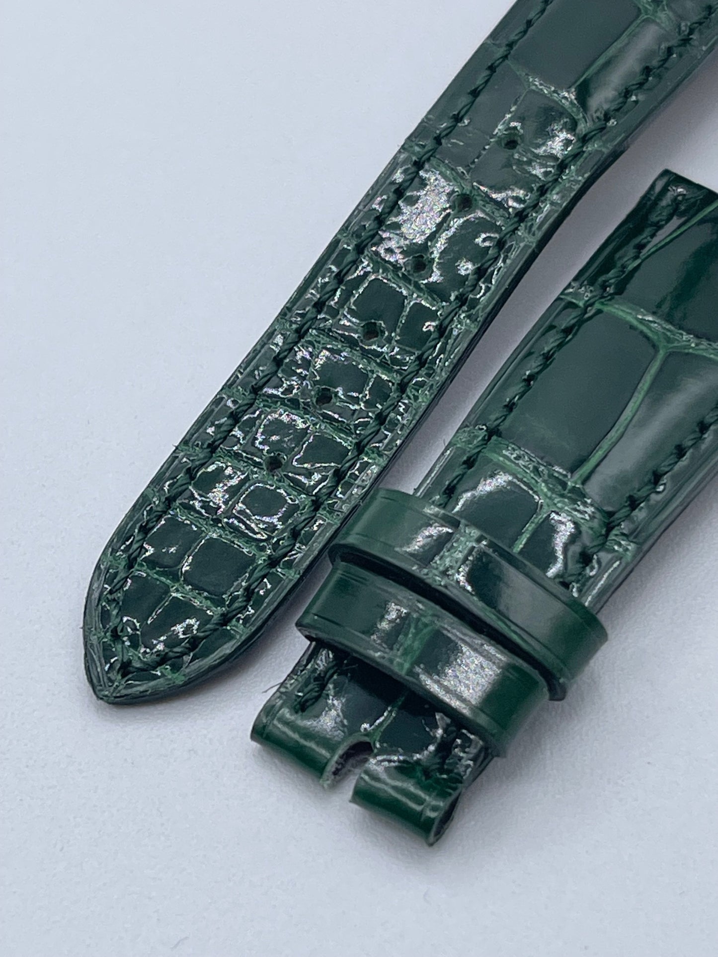 Patek Philippe cinturino alligatore verde green alligator 19/14mm
