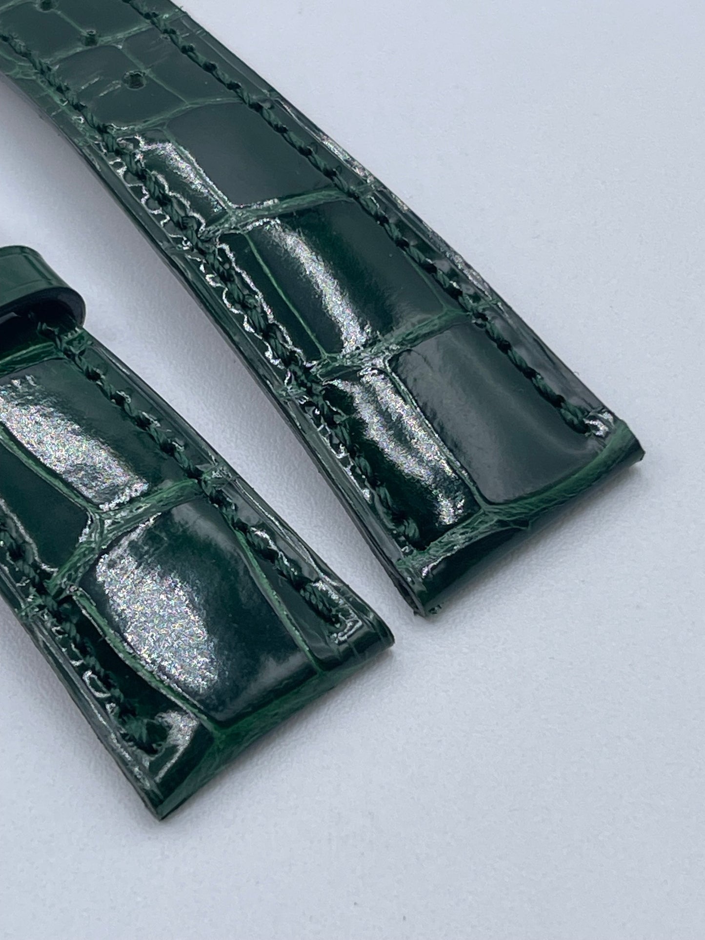 Patek Philippe cinturino alligatore verde green alligator 19/14mm