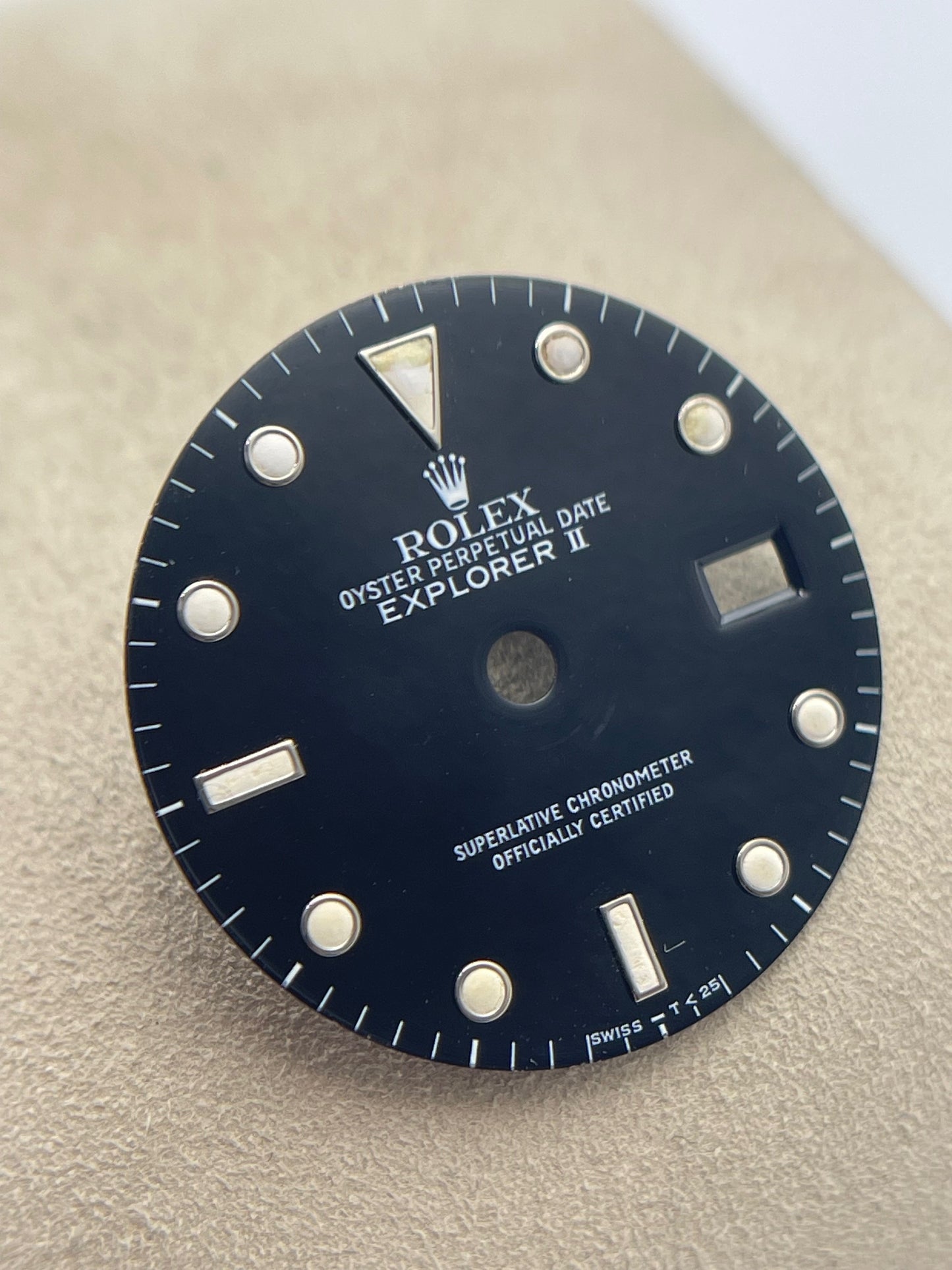 Rolex Explorer II 2 16570 quadrante dial nero "swiss T 25" black