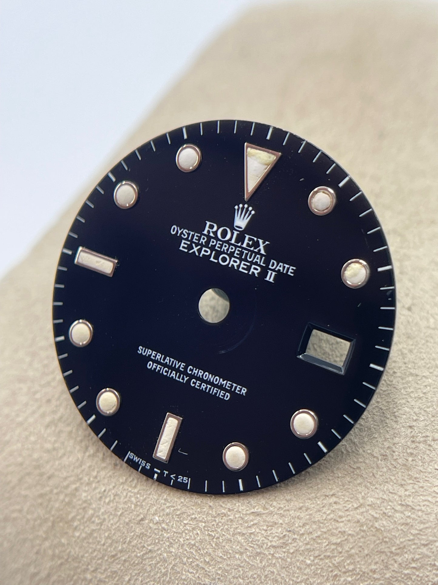 Rolex Explorer II 2 16570 quadrante dial nero "swiss T 25" black