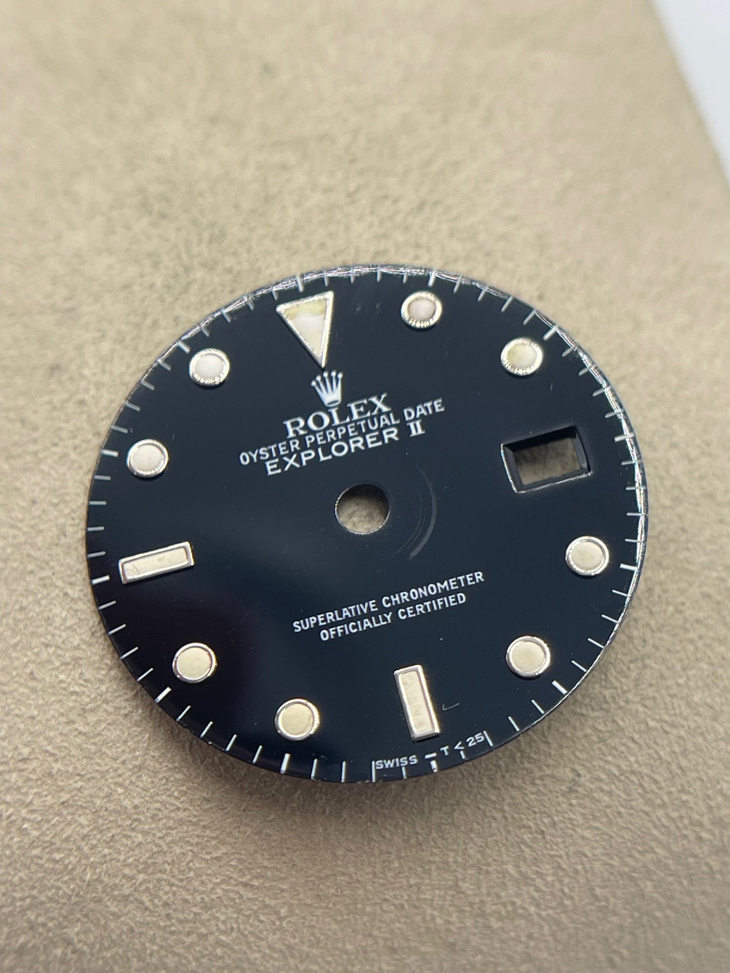 Rolex Explorer II 2 16570 quadrante dial nero "swiss T 25" black