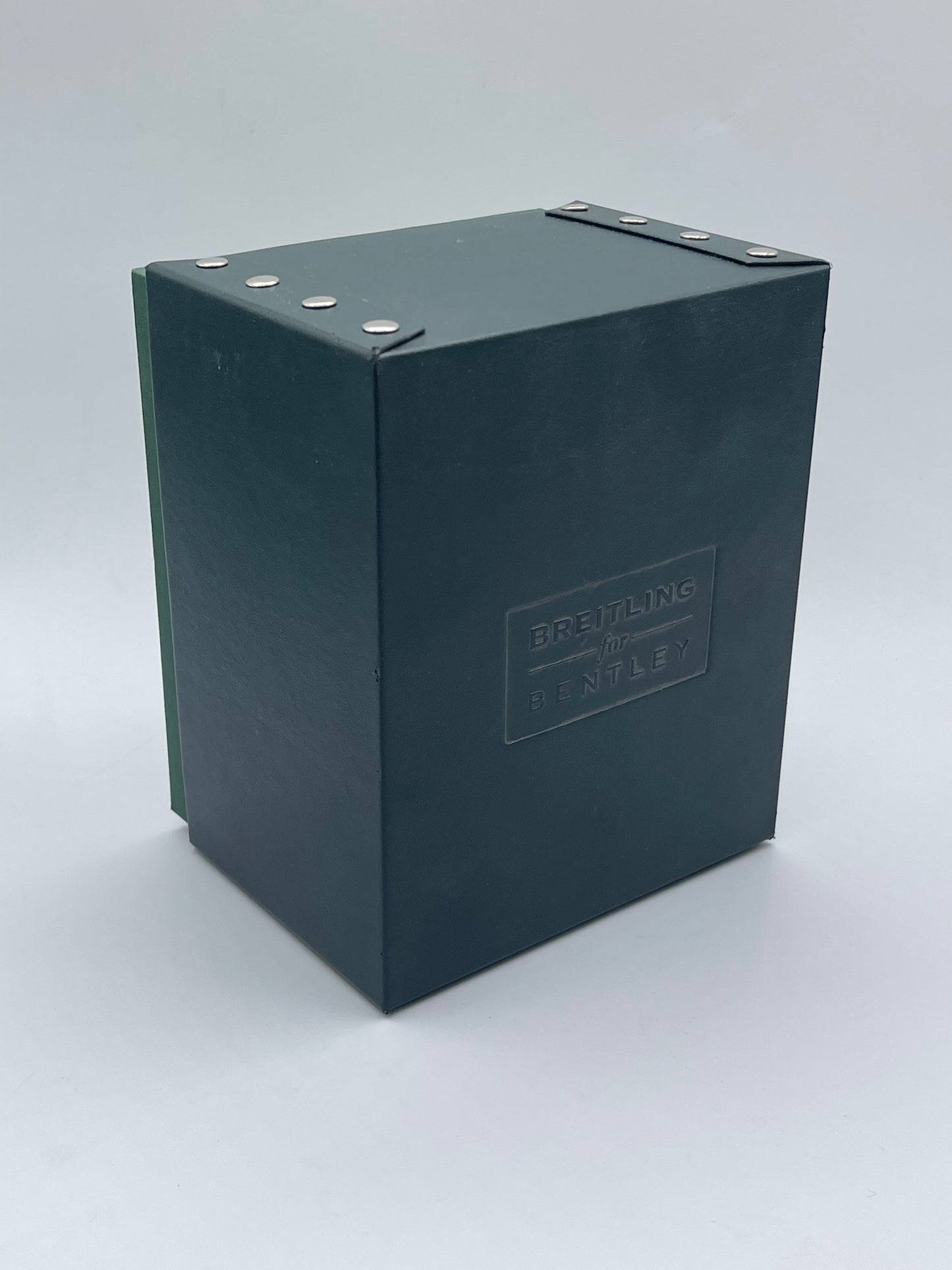 Breitling for Bentley scatola orologio watch box pelle verde green leather