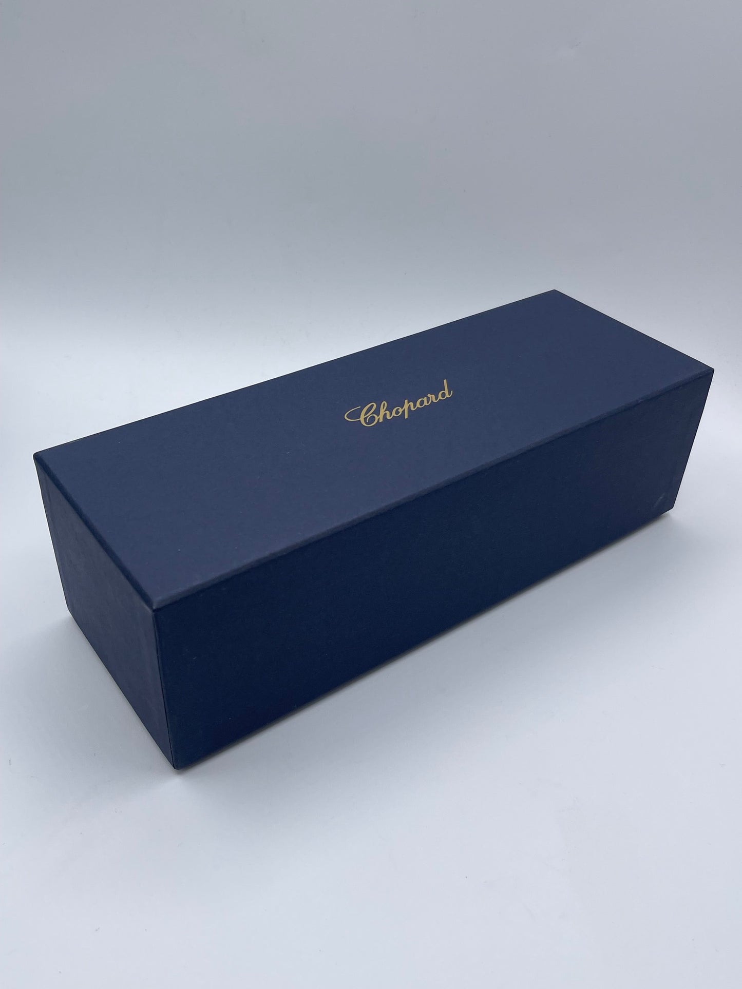 Chopard scatola orologio/bracciale watch/bracelet box pelle blu blue leather