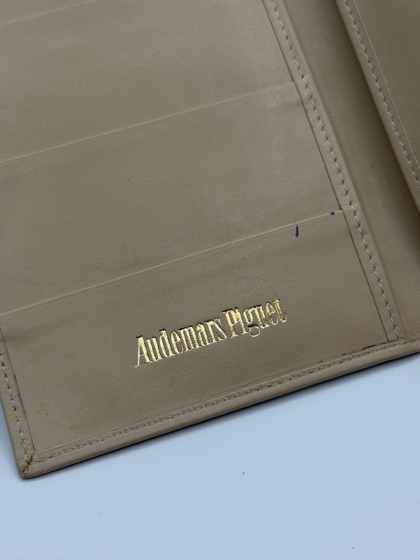 Audemars Piguet porta documenti document holder pelle avorio ivory leather
