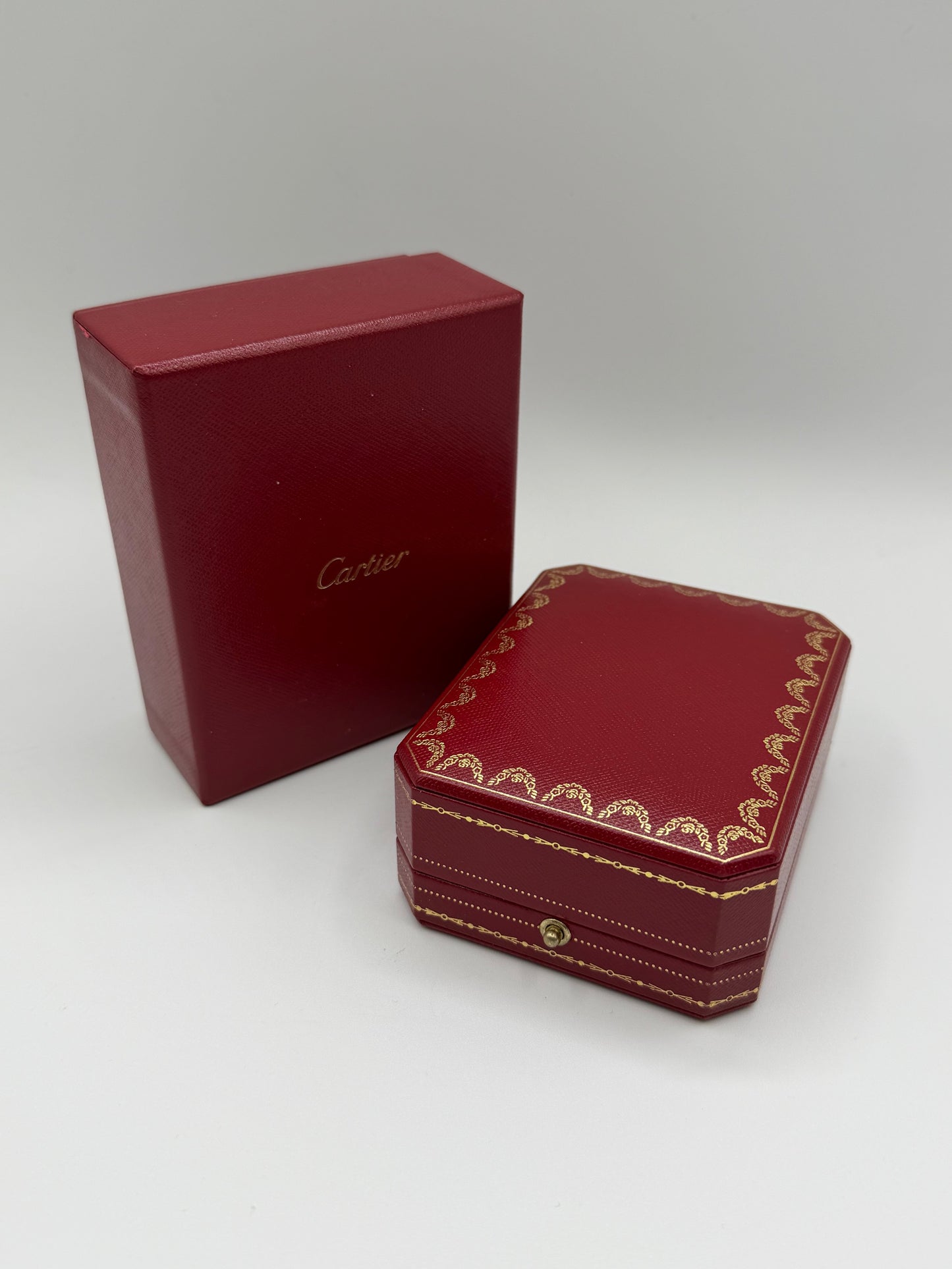 Cartier scatola 2 anelli fidanzamento engagement rings box