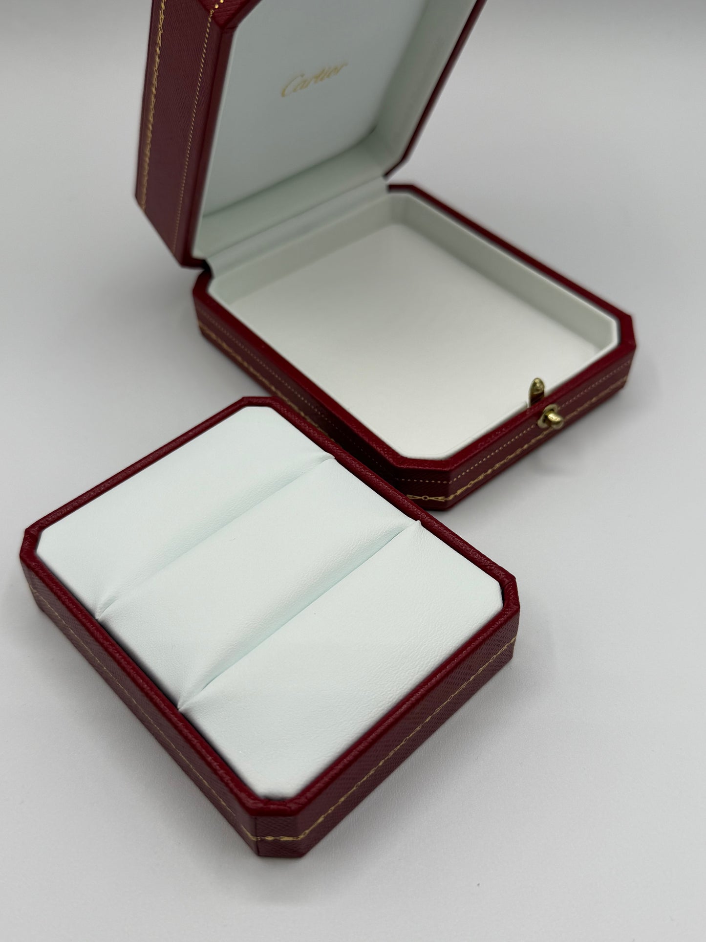 Cartier scatola 2 anelli fidanzamento engagement rings box
