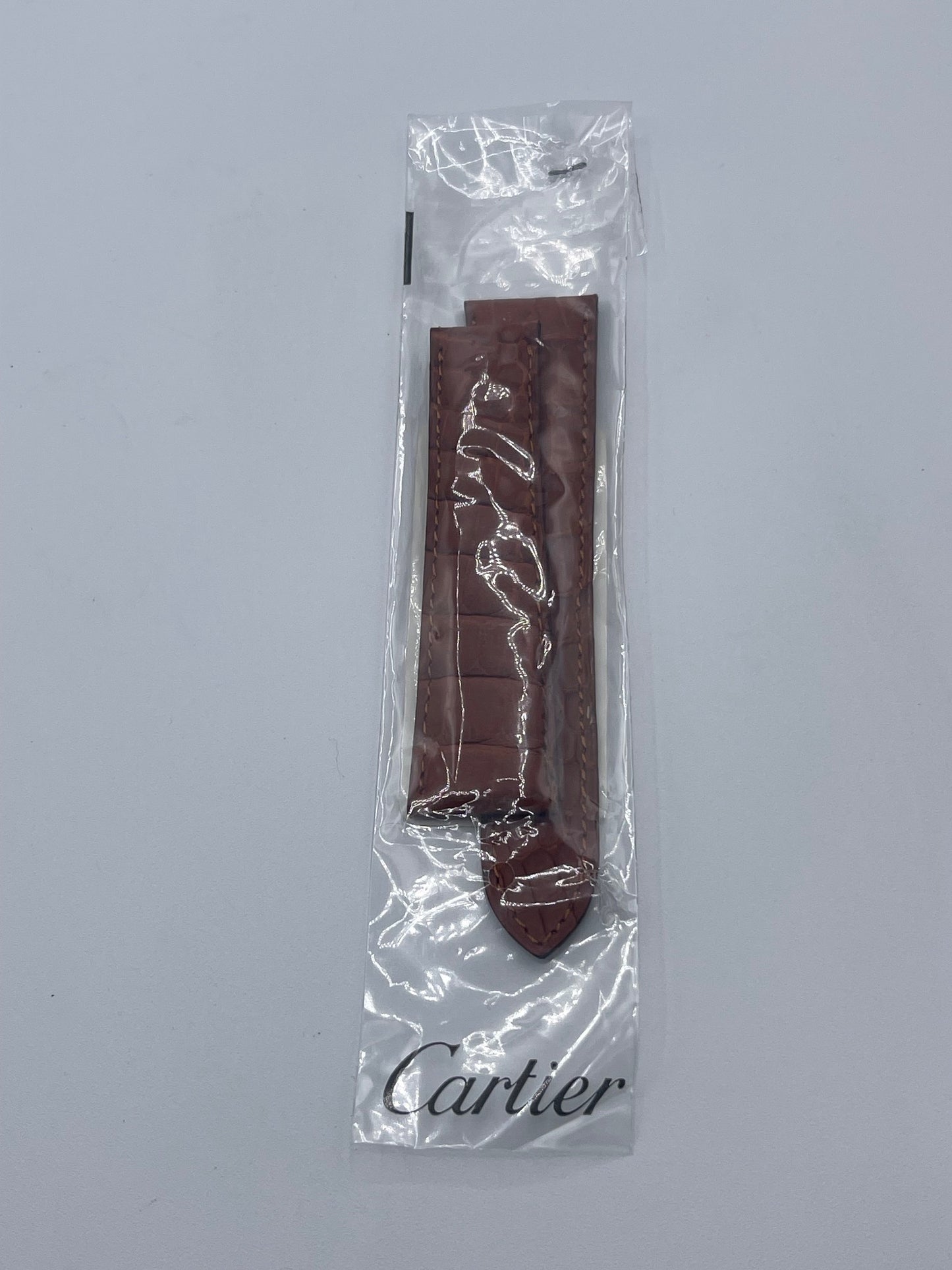 Cartier cinturino alligatore marrone brown KD80IK12 23/18mm