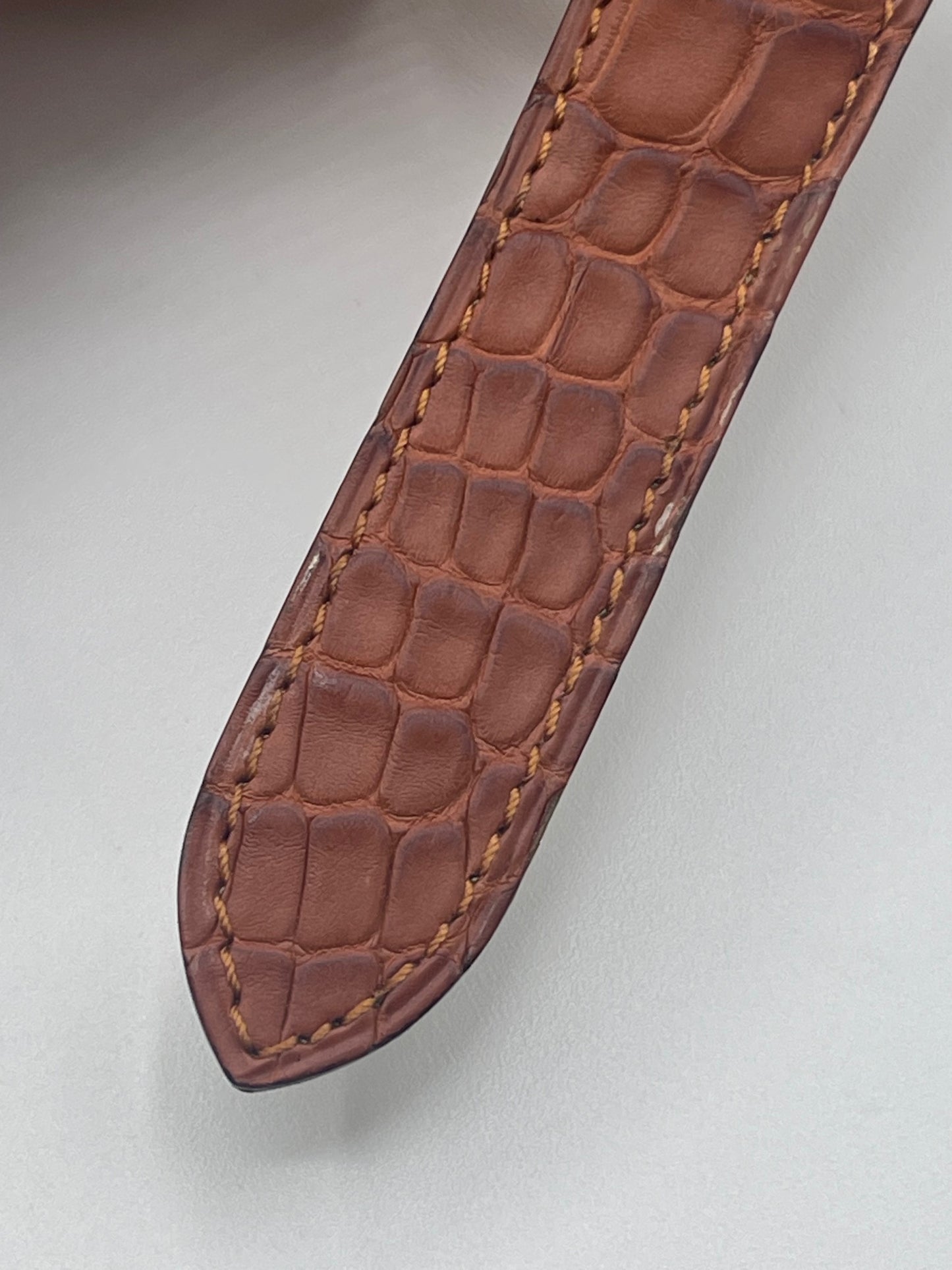 Cartier cinturino alligatore marrone brown KD80IK12 23/18mm