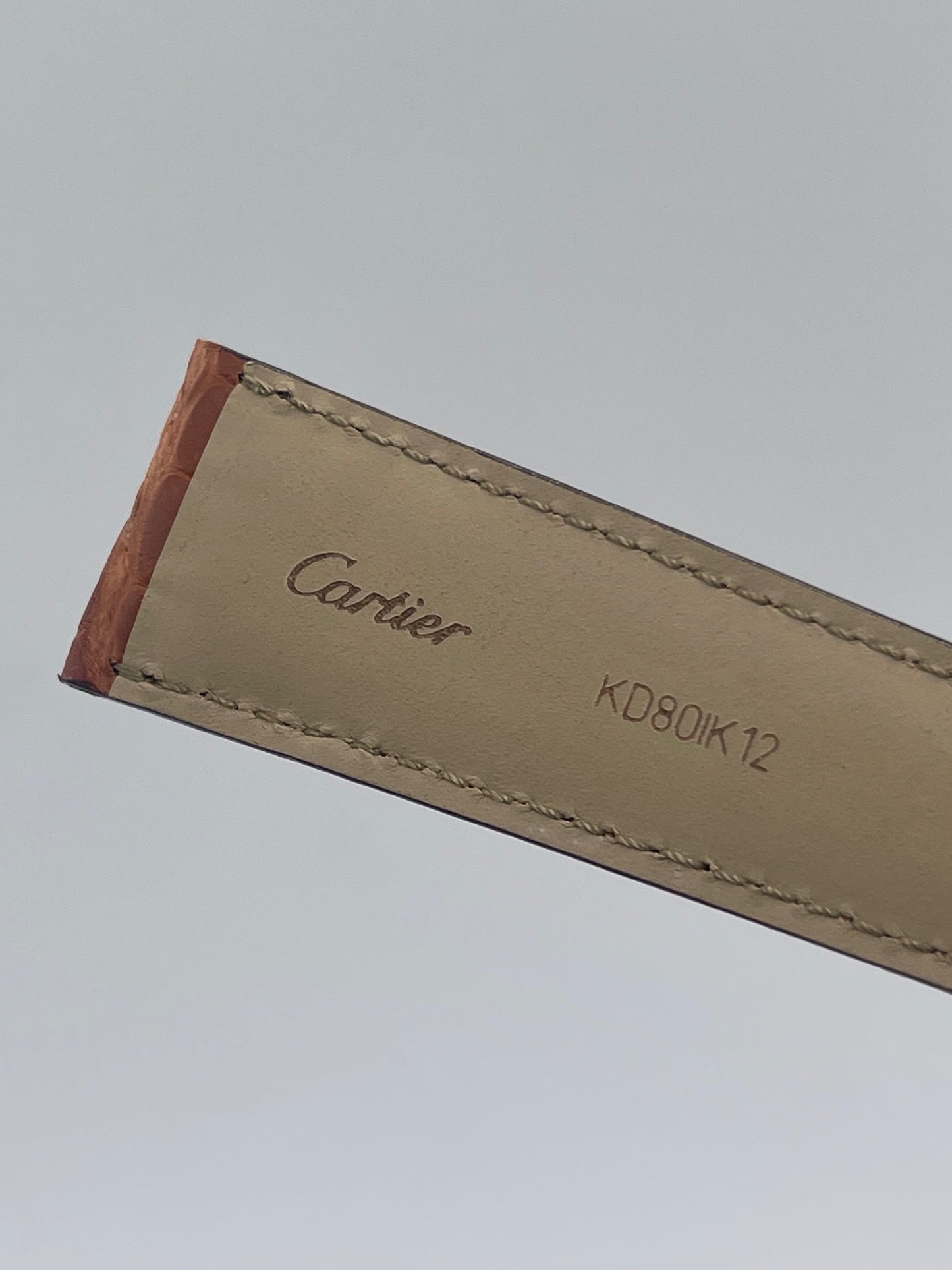 Cartier cinturino alligatore marrone brown KD80IK12 23/18mm