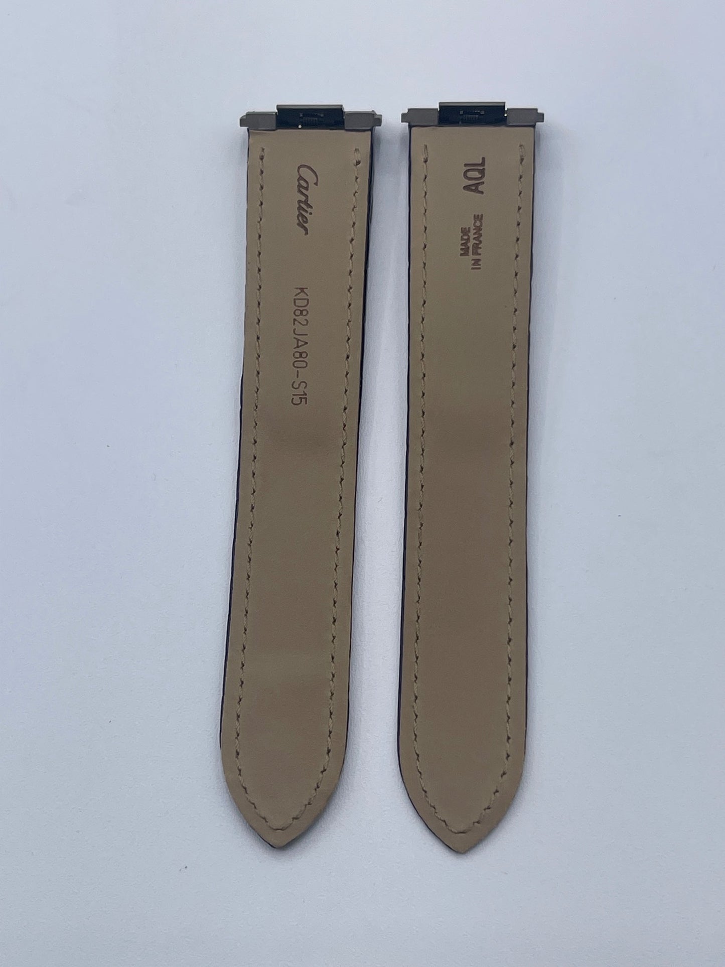 Cartier cinturino caimano nero black cayman KD82JA80-S15 20/18mm