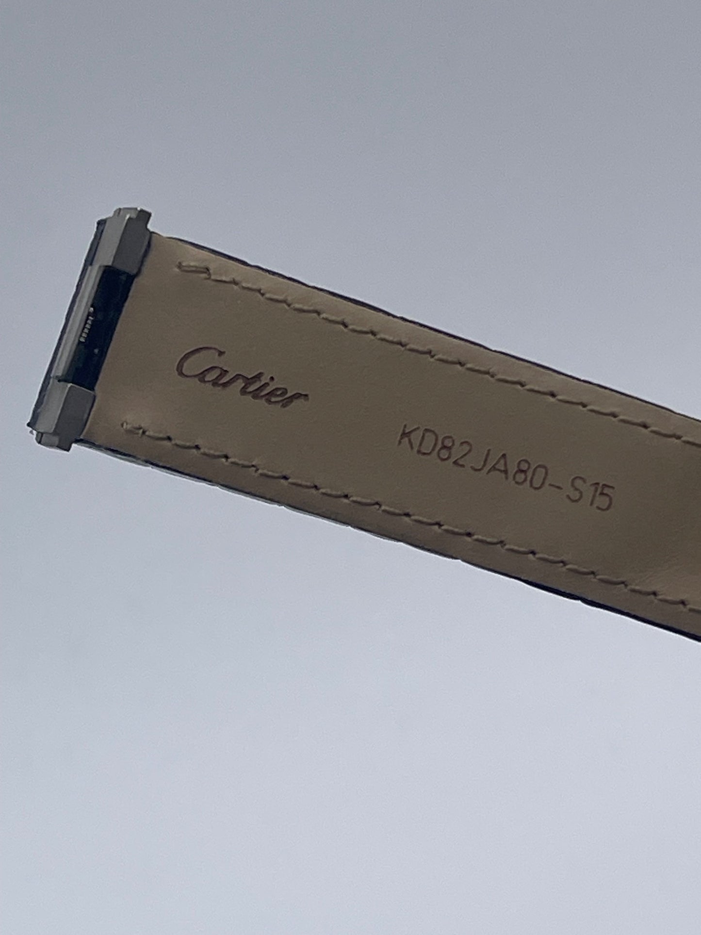Cartier cinturino caimano nero black cayman KD82JA80-S15 20/18mm